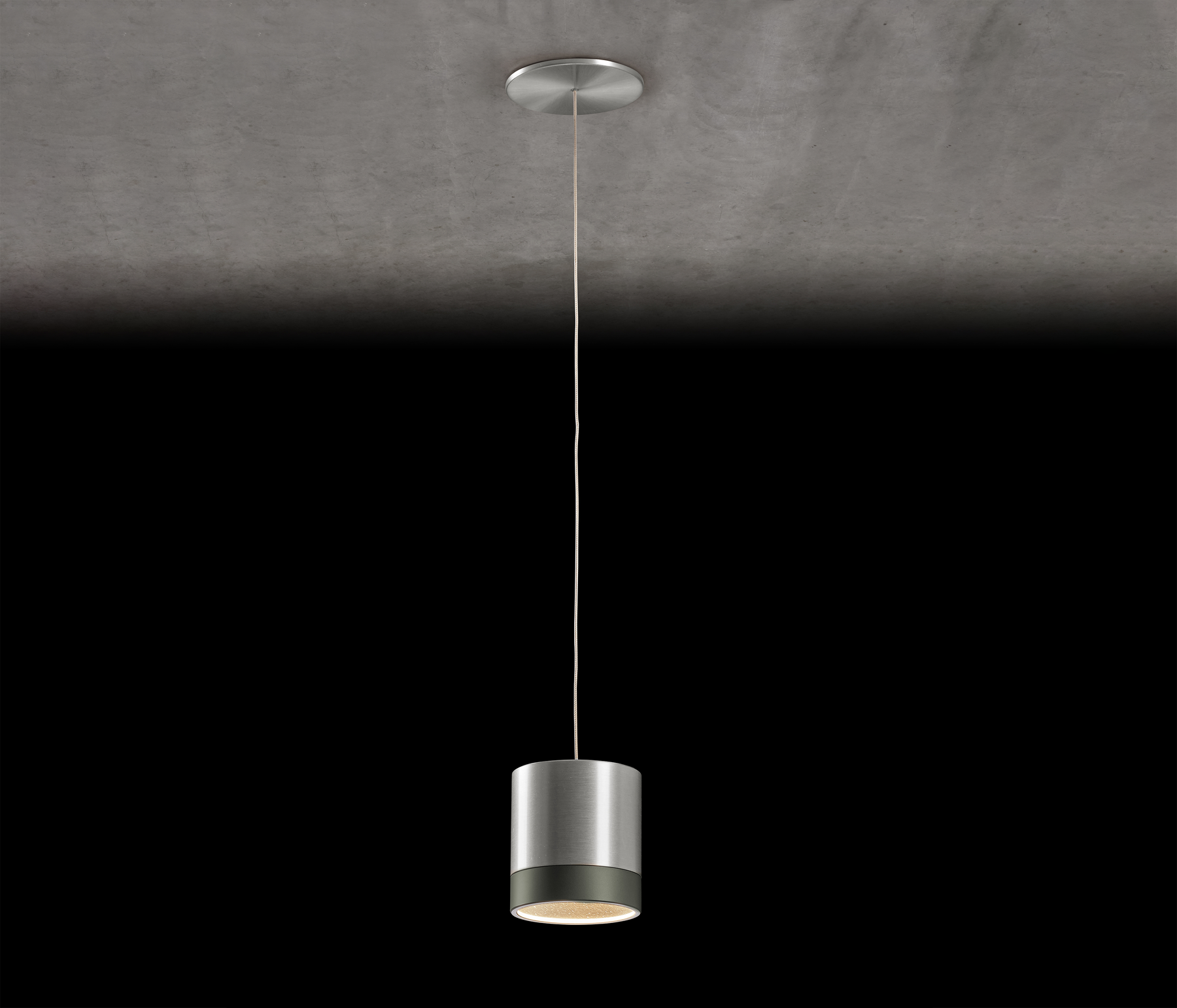 Holtkötter Aura E Pendelleuchte LED Aluminium matt / Schwarz