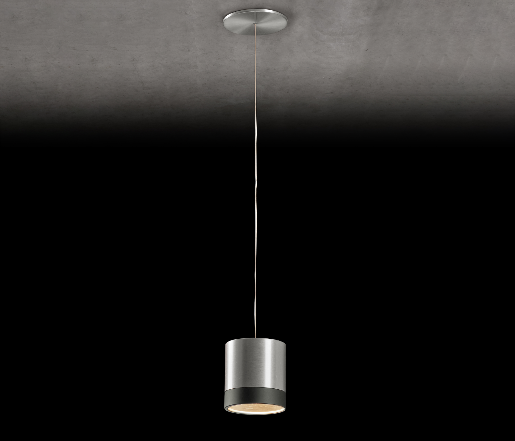 Holtkötter Aura E Pendelleuchte LED Aluminium matt / Platin