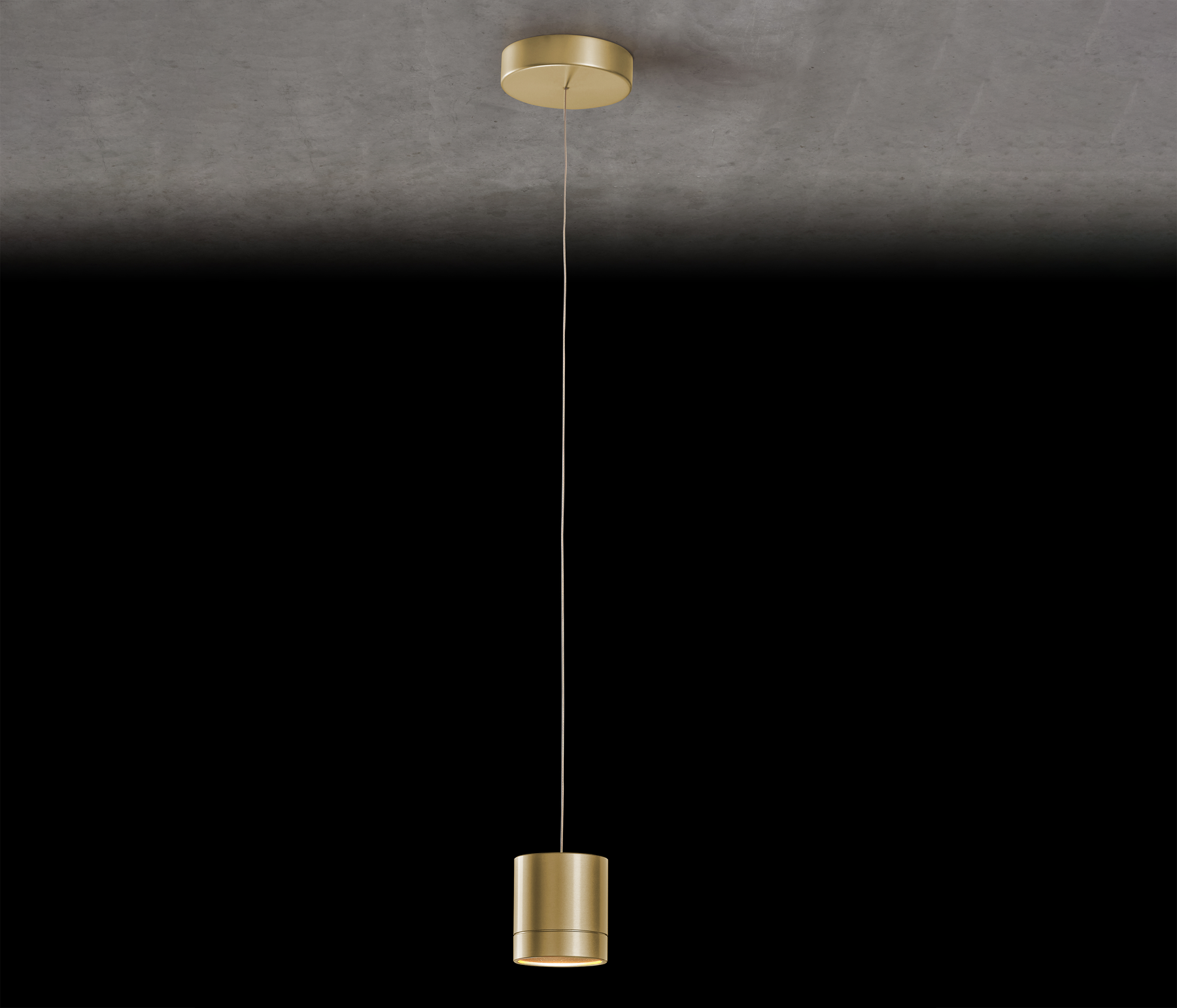 Holtkötter Aura A Pendelleuchte LED Eloxal Messing / Eloxal Messing