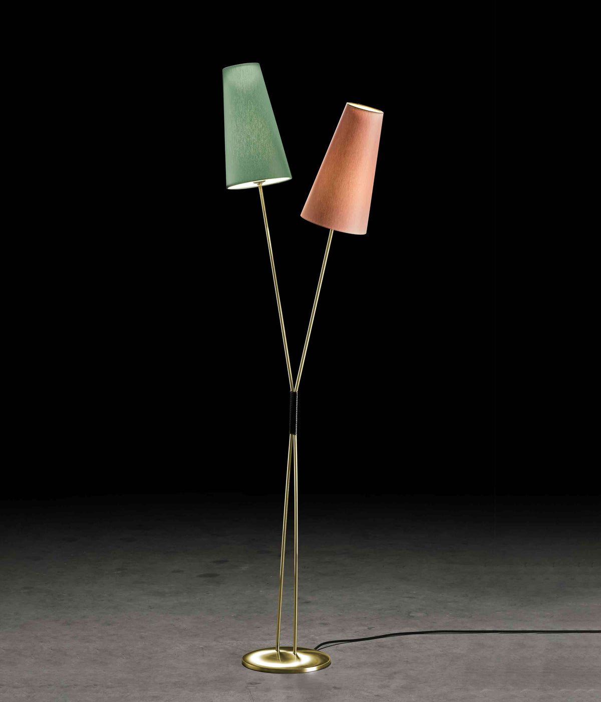 Holtkötter Fifties zweiflammige Stehleuchte