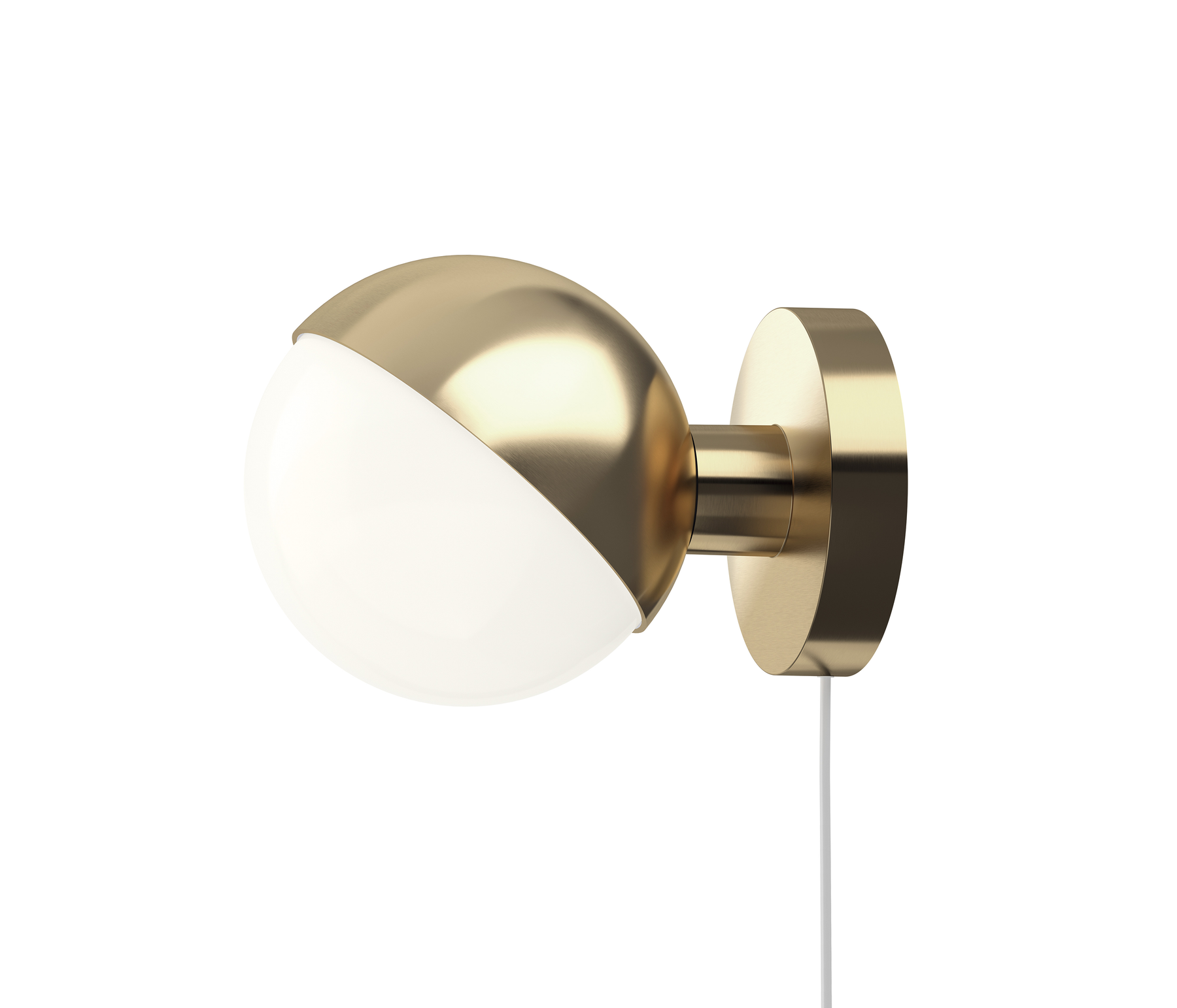 Louis Poulsen VL Studio Wandleuchte gold mit Kabel