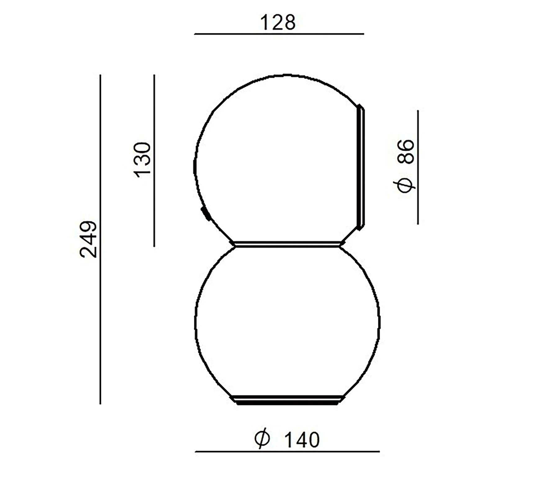 Stilnovo Linea Light Gravitino 541 Tischleuchte LED
