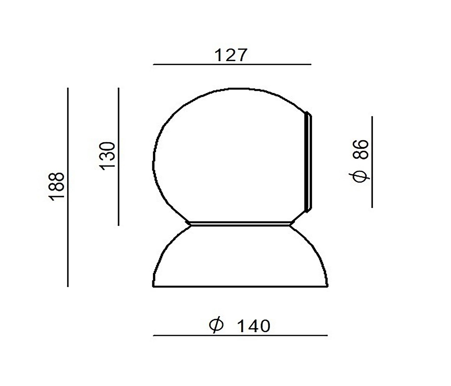 Stilnovo Gravitini 541 Wandleuchte