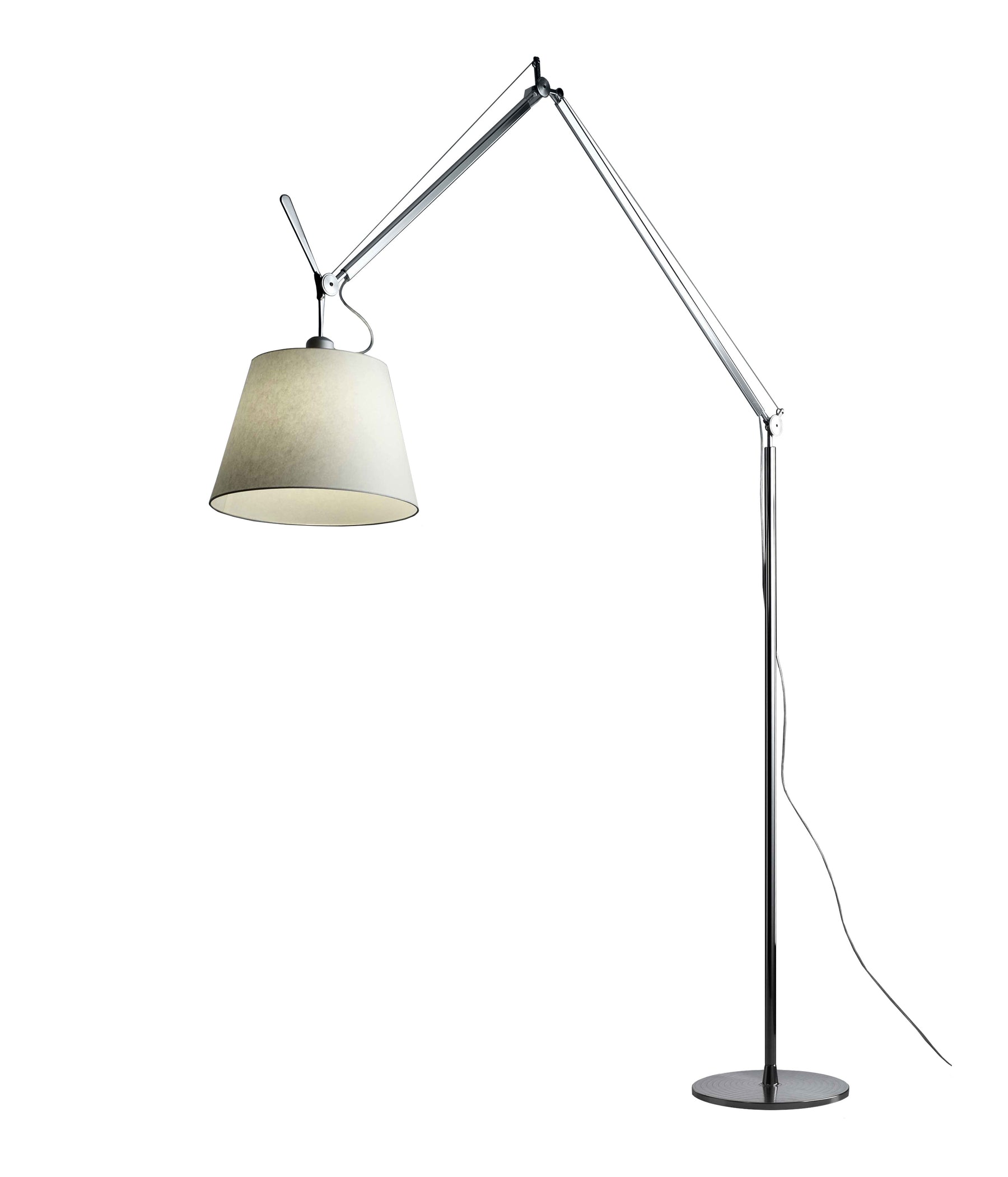 Artemide Tolomeo Mega Stehleuchte LED aluminium / pergament