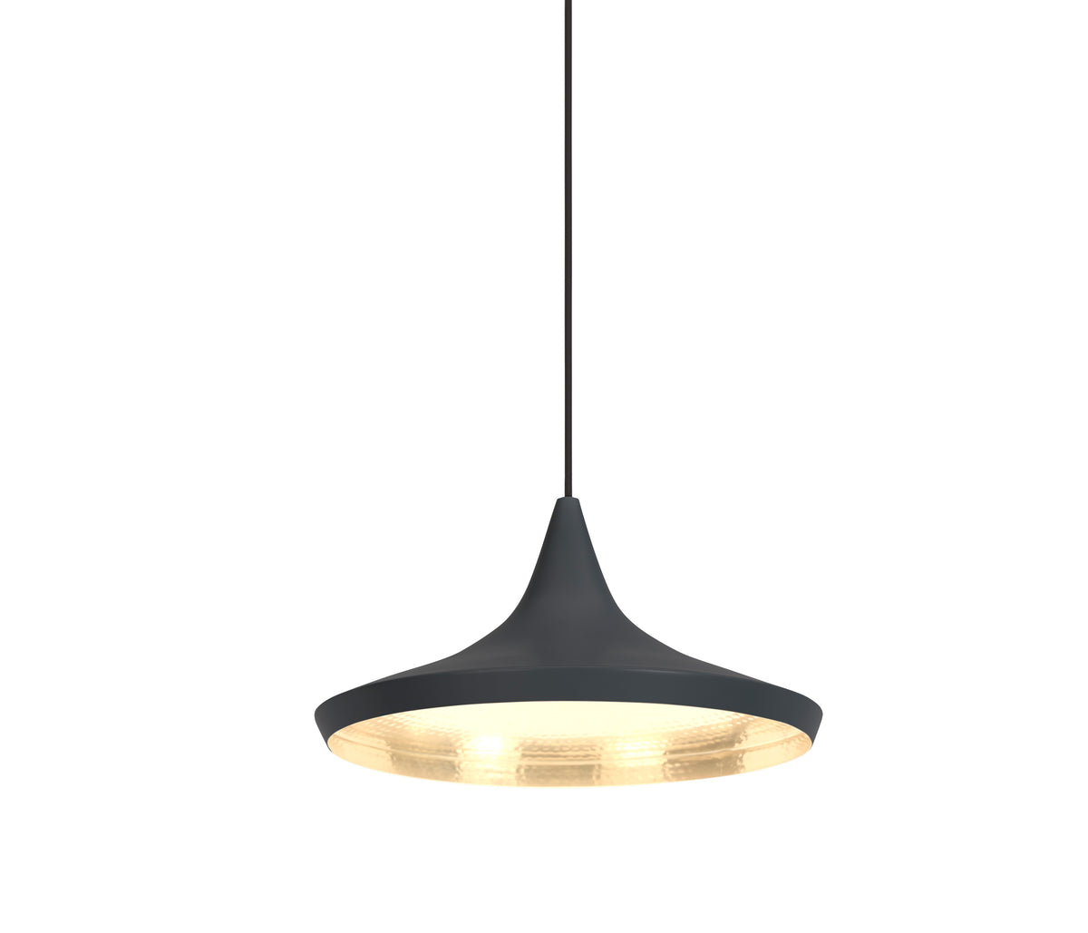 Tom Dixon Beat Wide Pendelleuchte LED schwarz