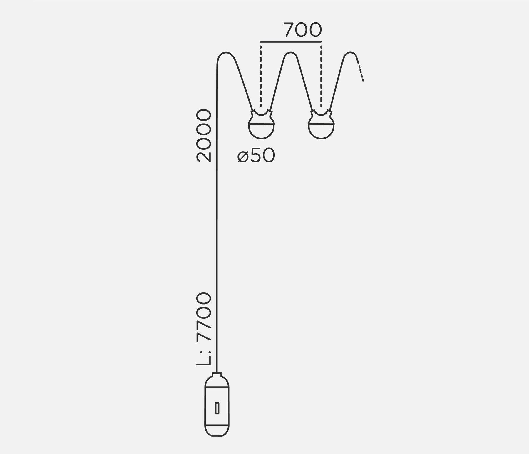 IP44.DE cherry bubbls Lichterkette Akkuleuchte LED