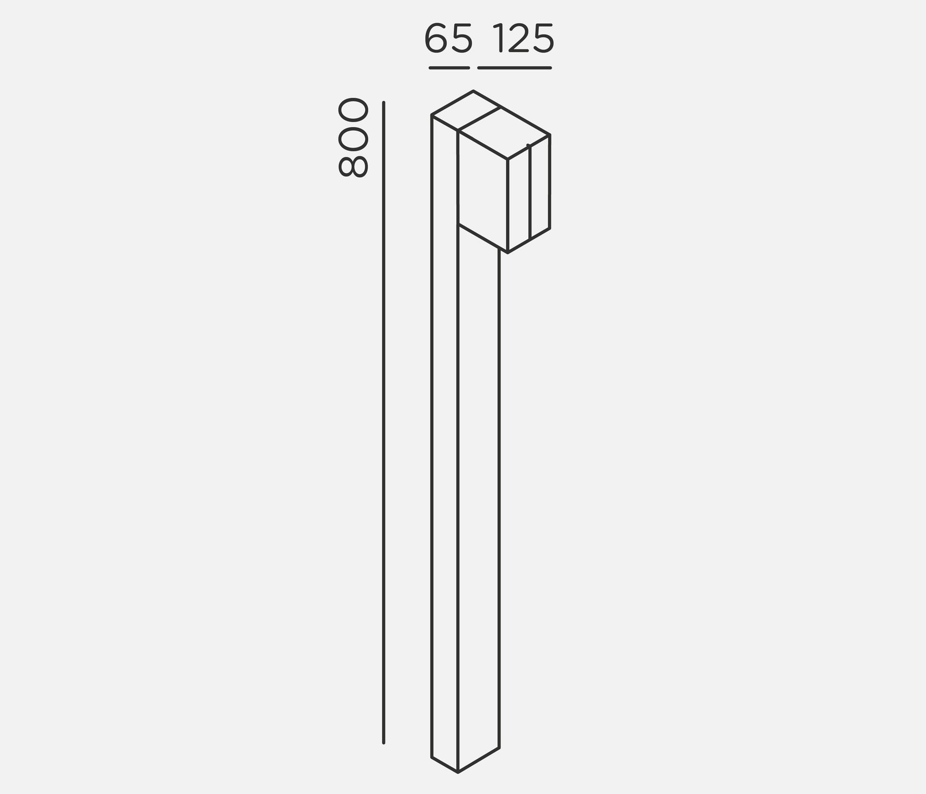 IP44.DE cut Poller Pollerleuchte LED anthracite