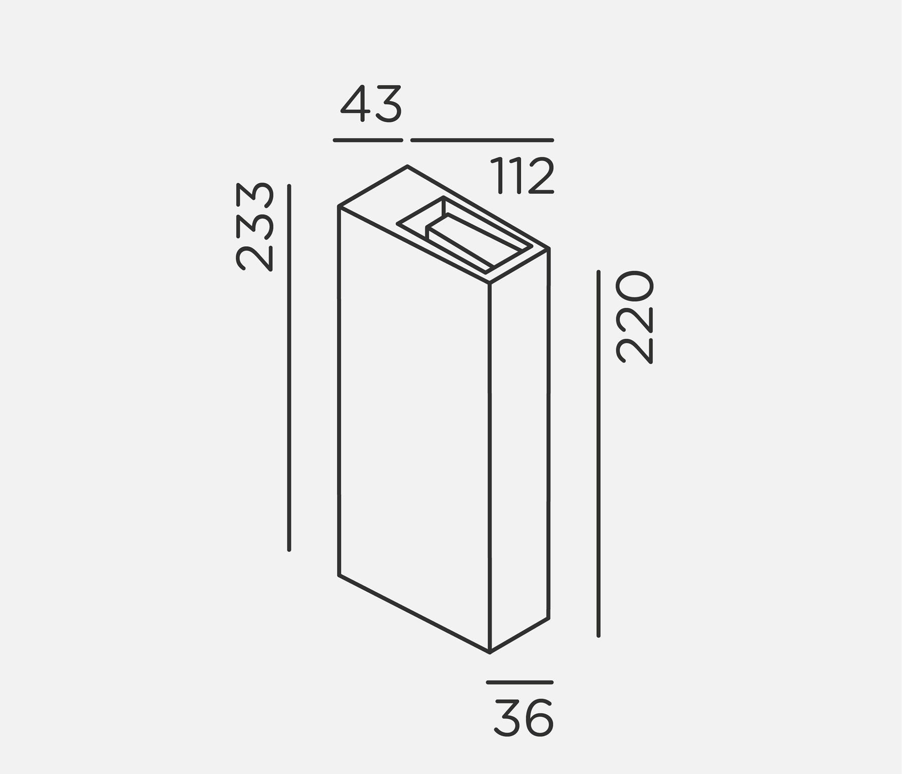 IP44.DE gap Y Wandleuchte LED