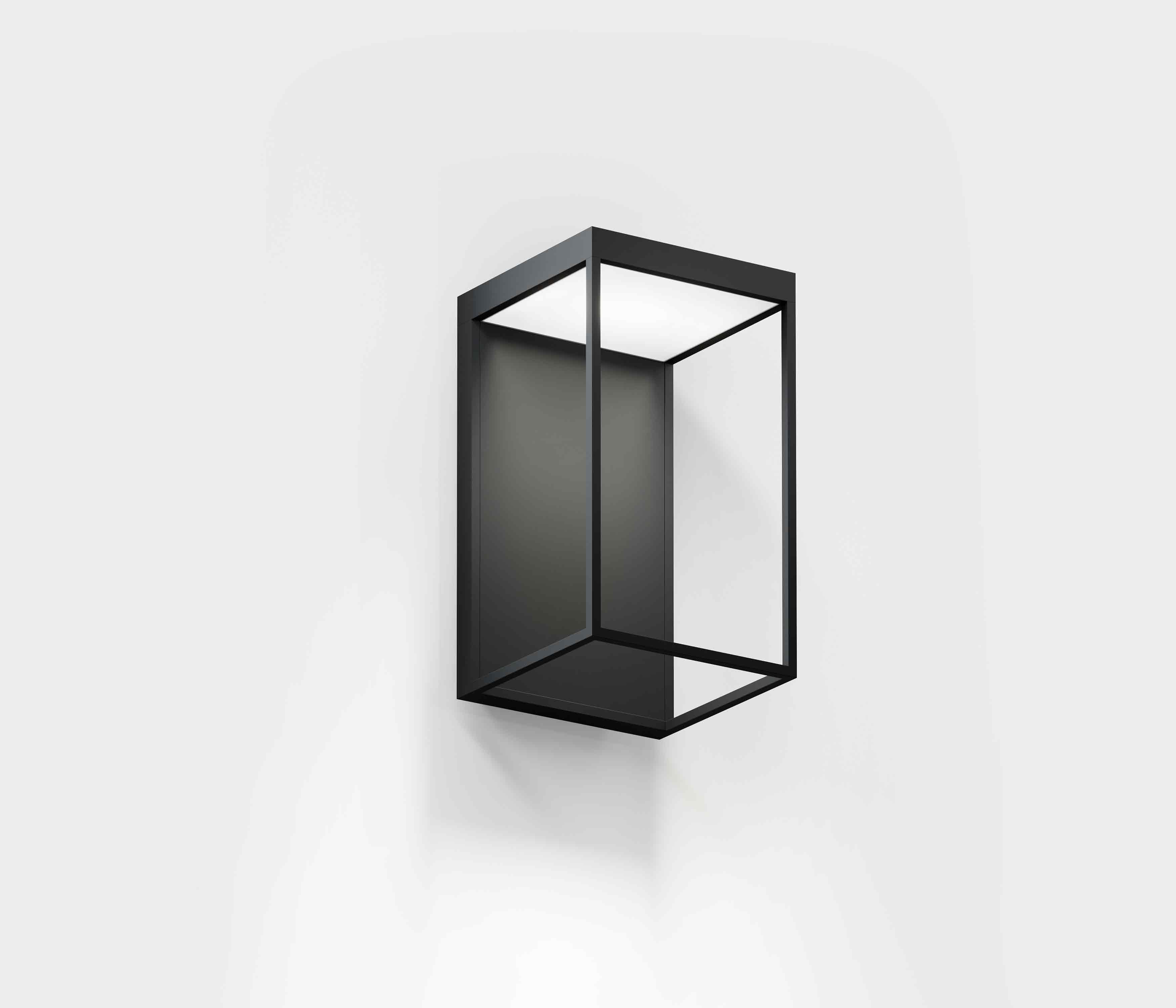 LED Wandleuchte Silber, IP44 - Für GU10 Leuchtmittel, Rechteckig