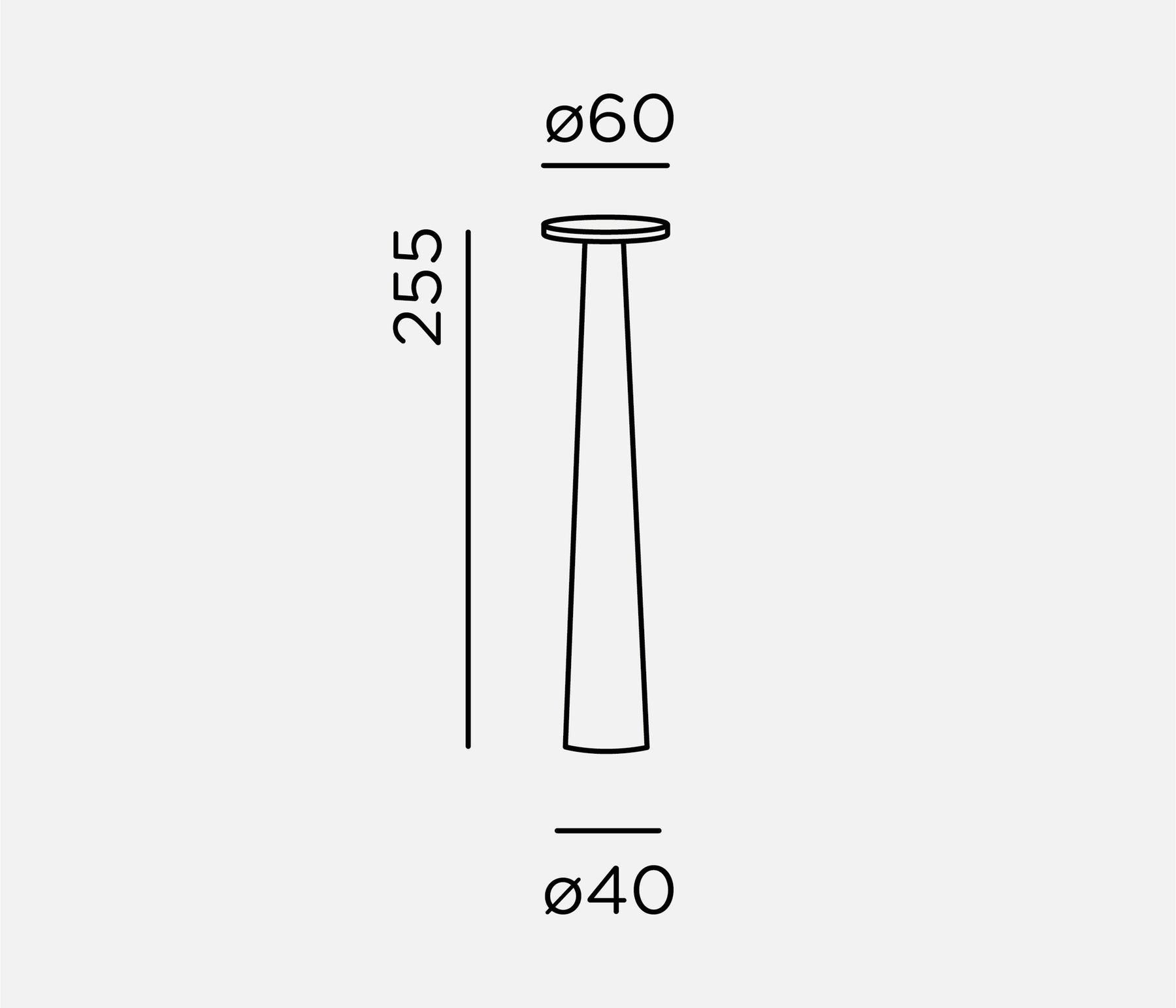 IP44.DE lix skinny Akkuleuchte LED