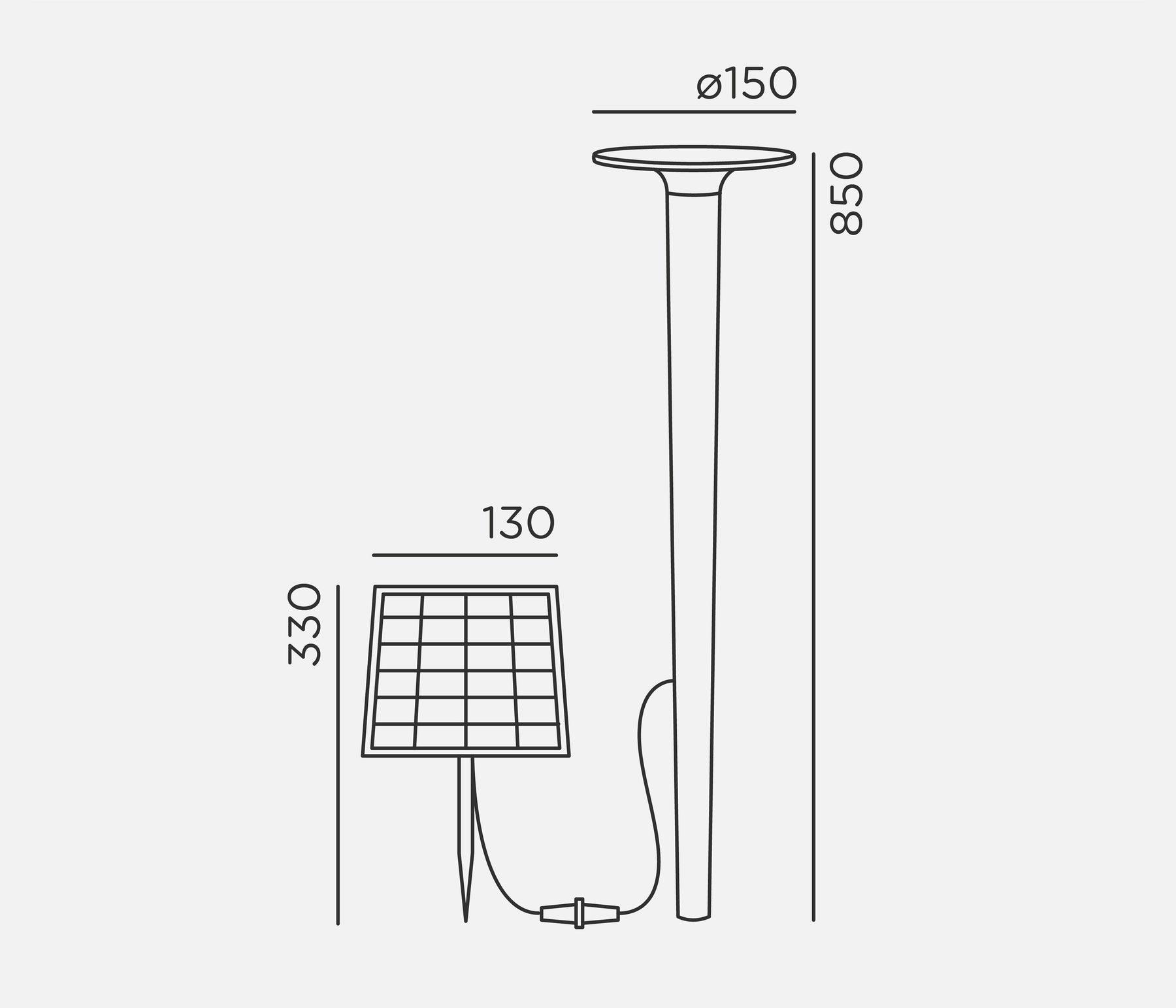 IP44.DE lix spike solar Solarleuchte LED