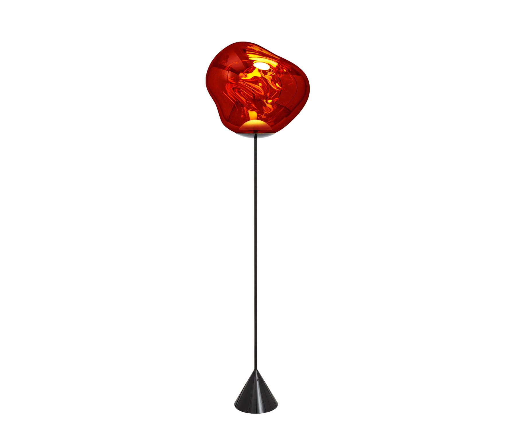 Tom Dixon Melt Cone Slim Stehleuchte LED kupfer an