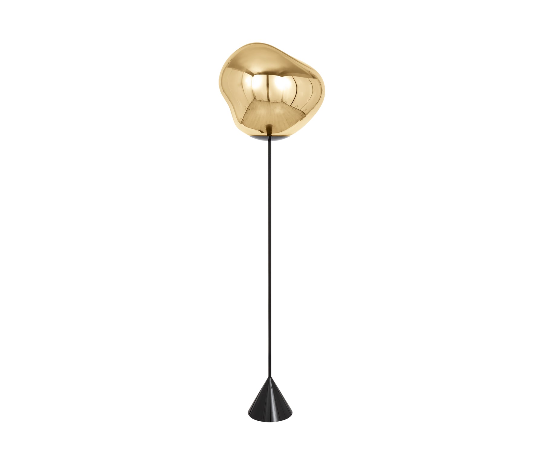 Tom Dixon Melt Cone Slim Stehleuchte LED gold aus