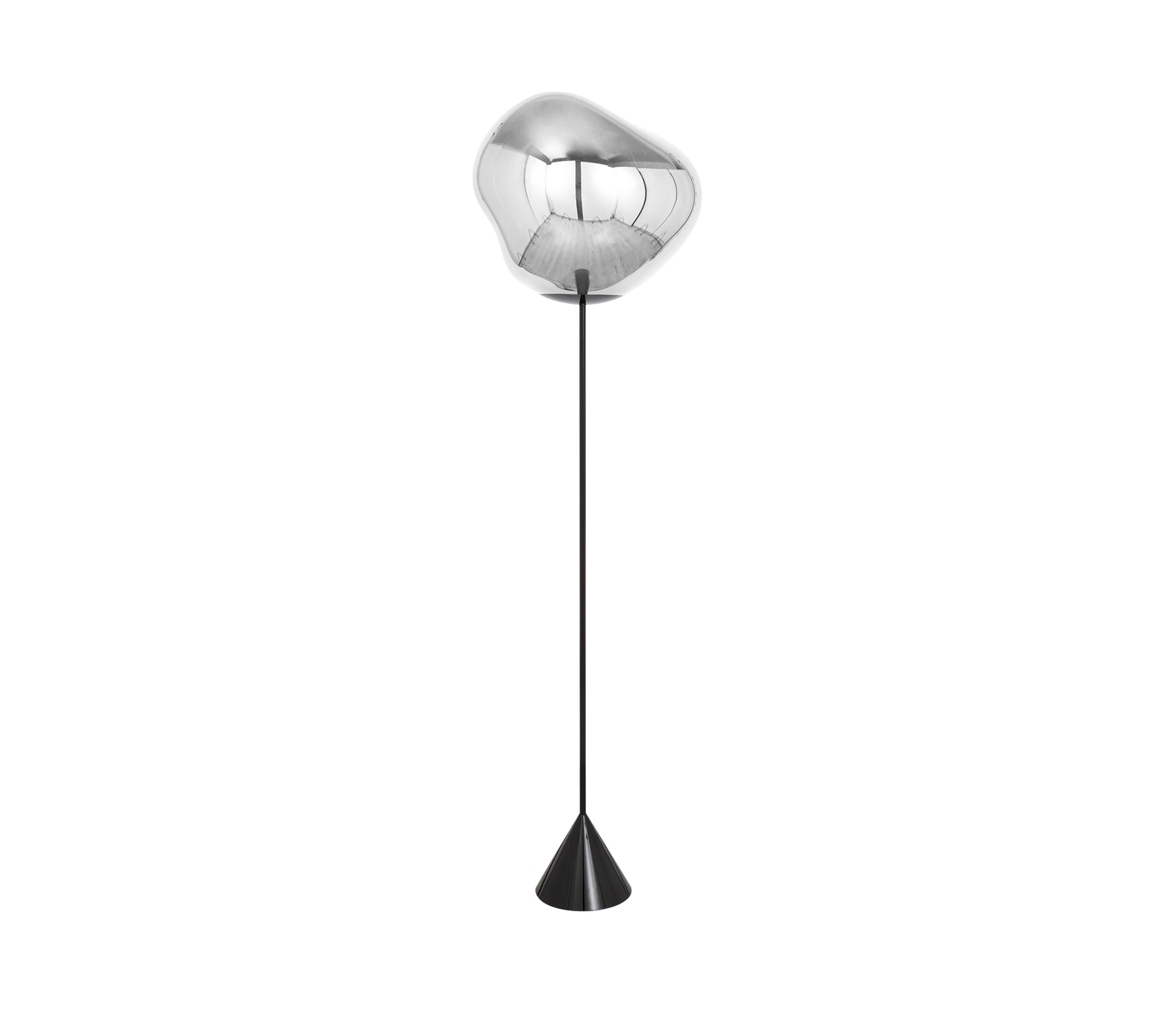 Tom Dixon Melt Cone Slim Stehleuchte LED chrom aus