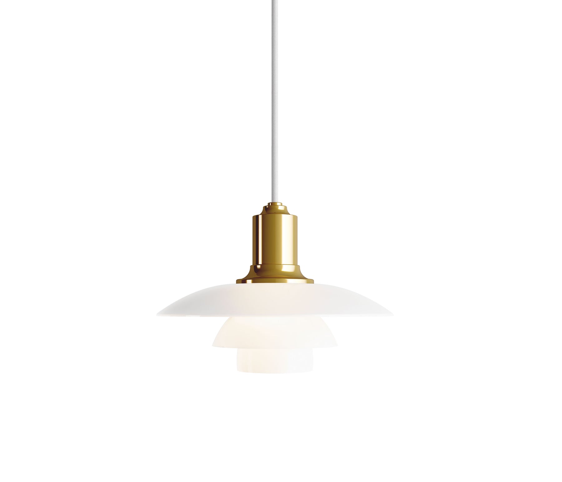 Louis Poulsen PH 2/1 Pendelleuchte gold