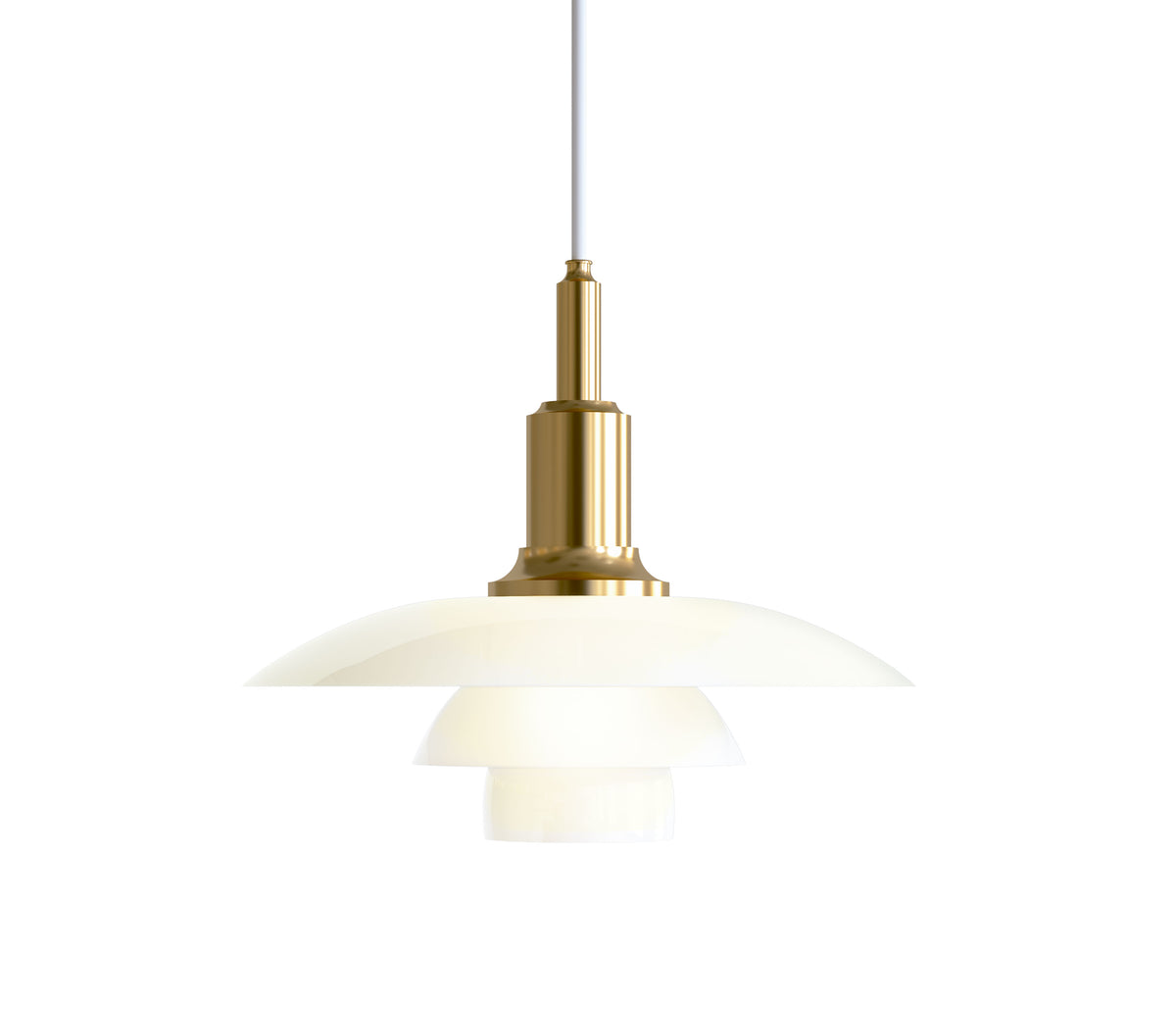 Louis Poulsen PH 3/2 Pendelleuchte gold
