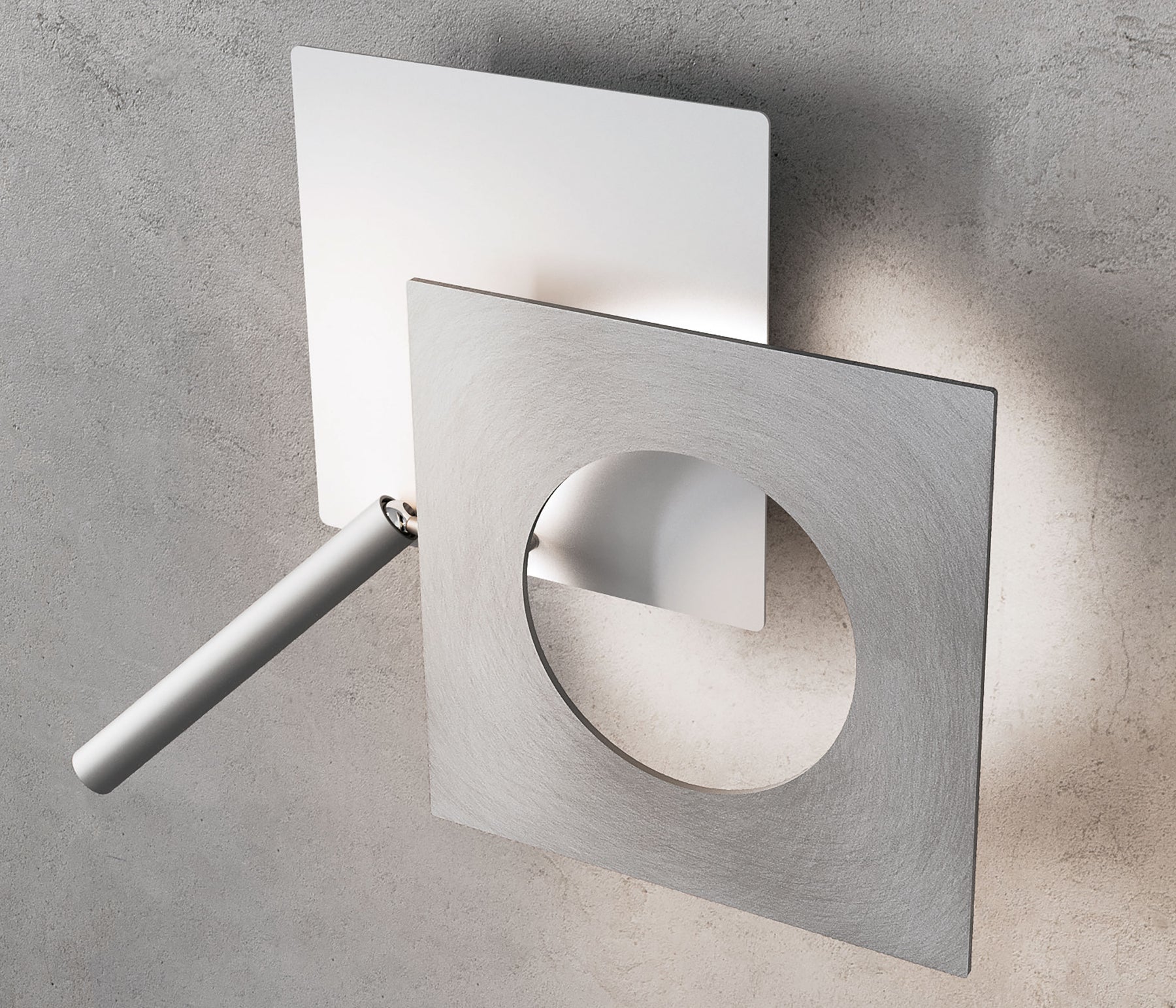 ICONE Petra 21.L Wandleuchte Weiß / Aluminium