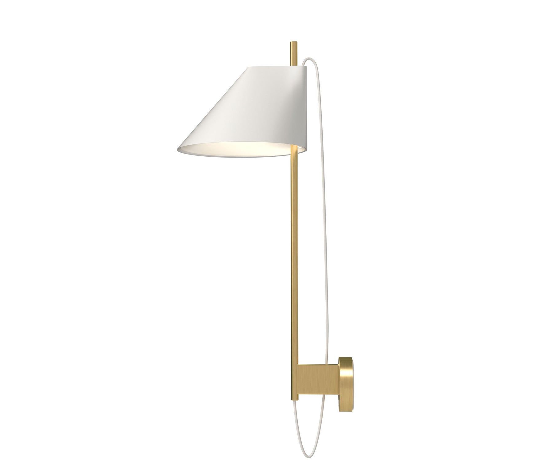 Louis Poulsen Yuh Wandleuchte LED weiß / messing