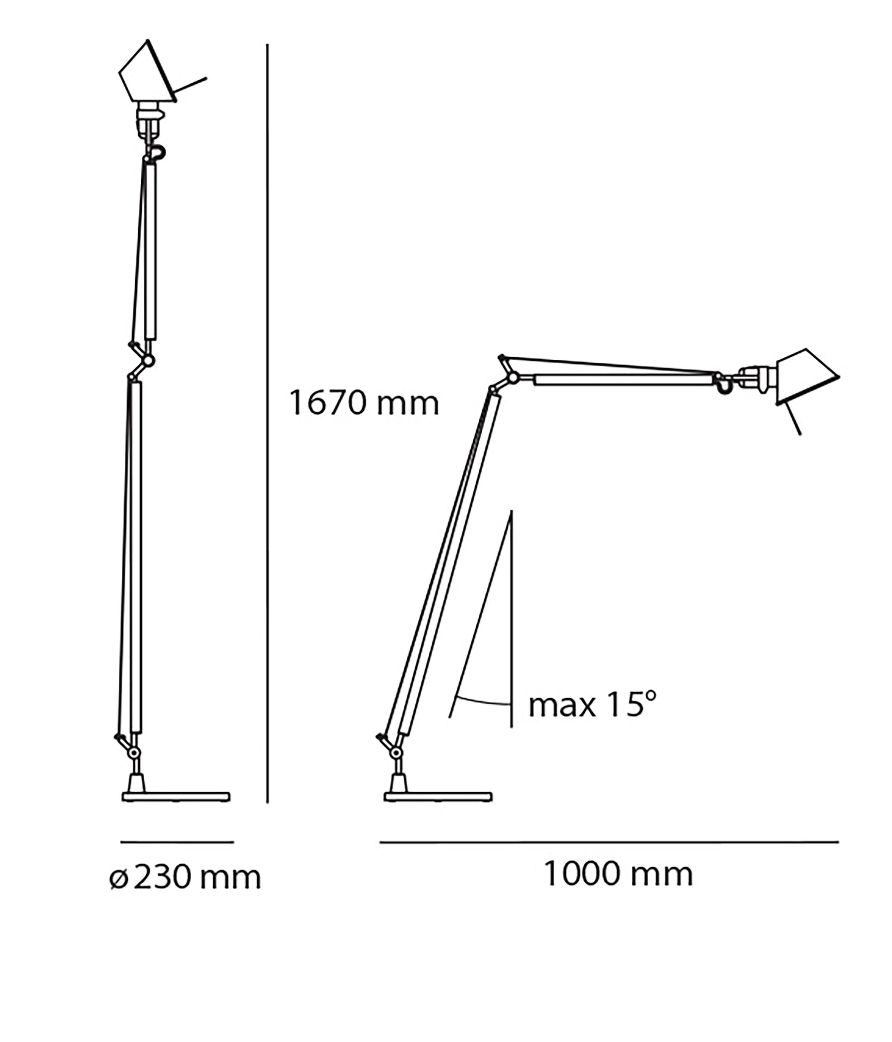 Artemide Tolomeo Reading Stehleuchte LED