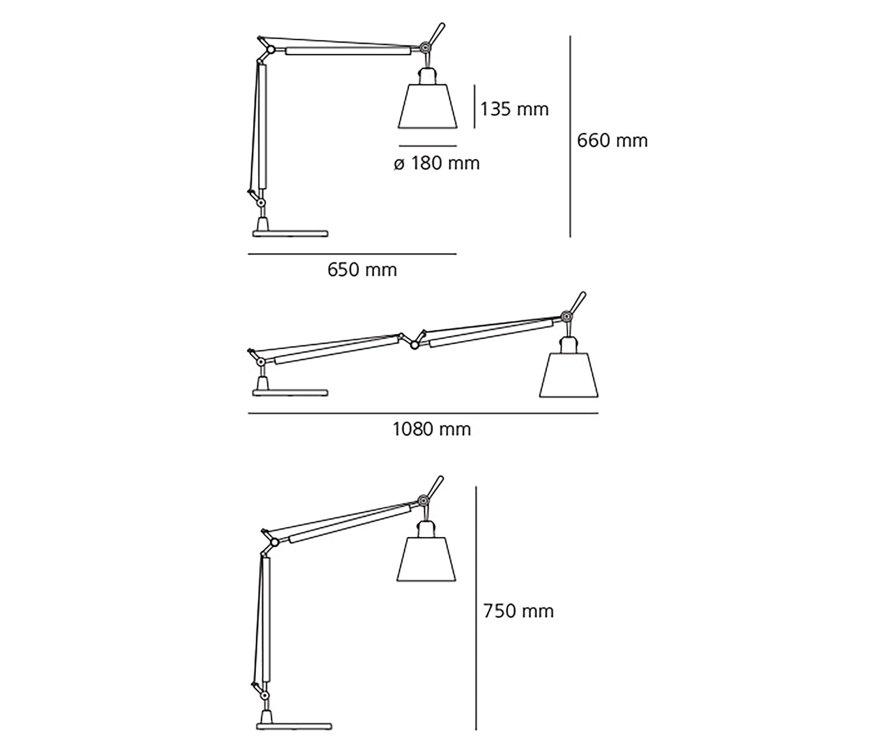 Artemide Tolomeo Basculante Tischleuchte