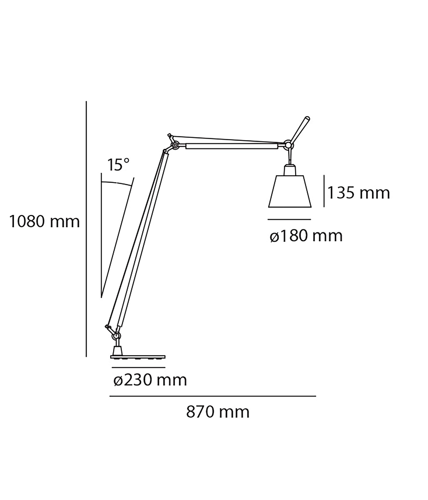 Artemide Tolomeo Basculante Reading Stehleuchte