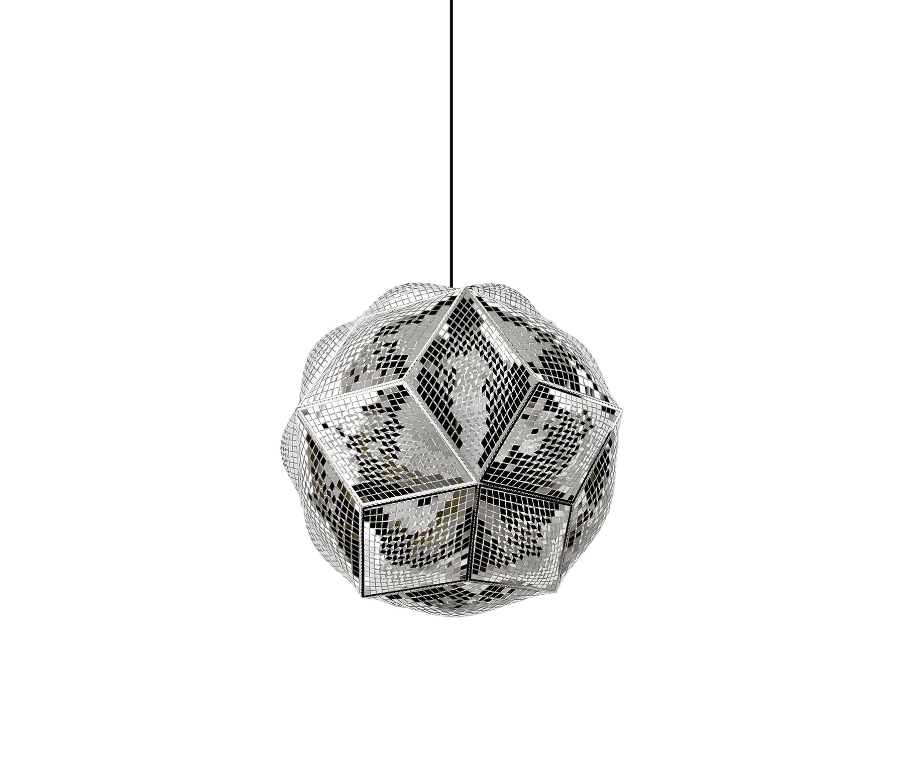 Tom Dixon Puff Pendelleuchte silber