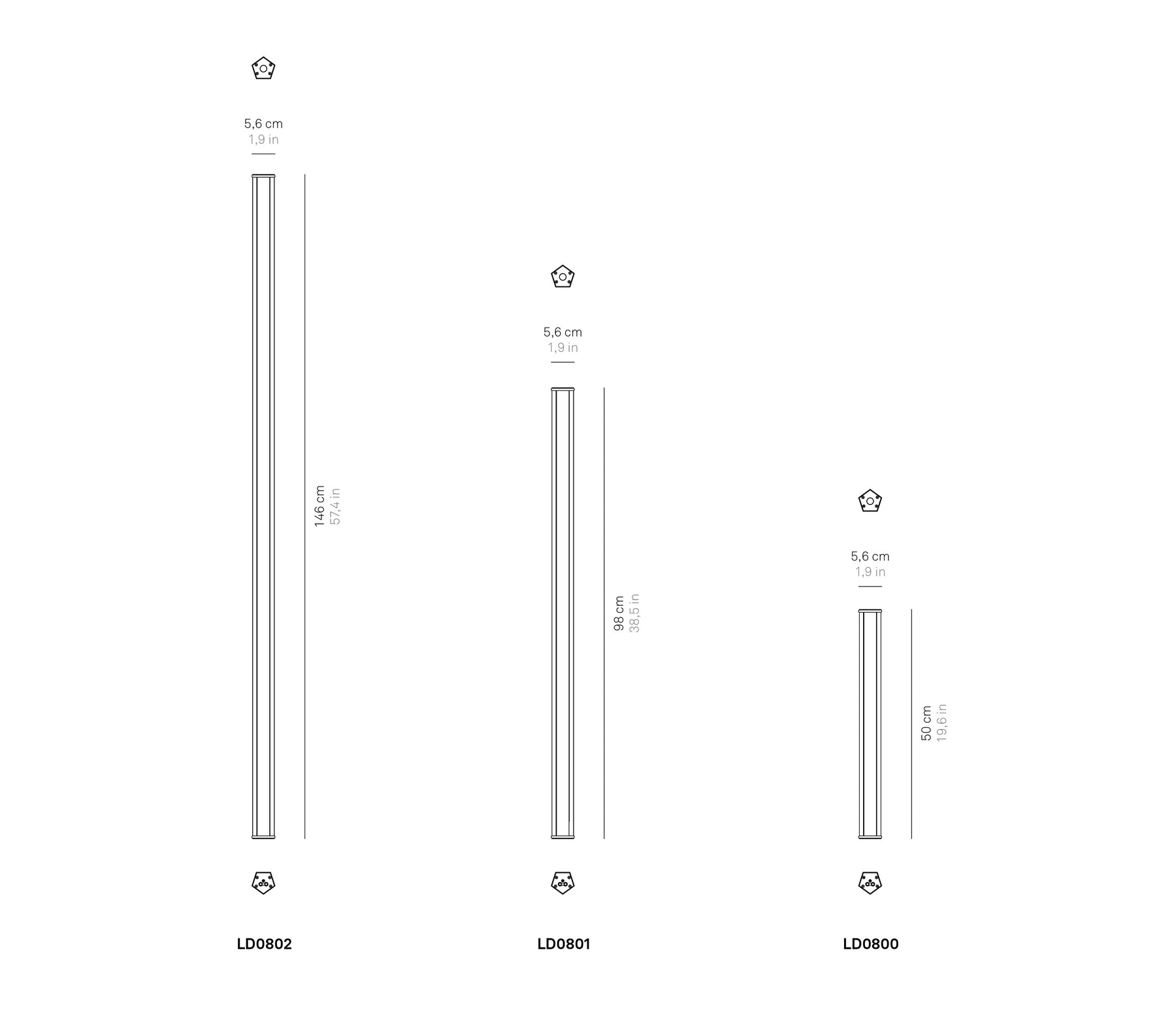 Zafferano Pencil Akkuleuchte LED