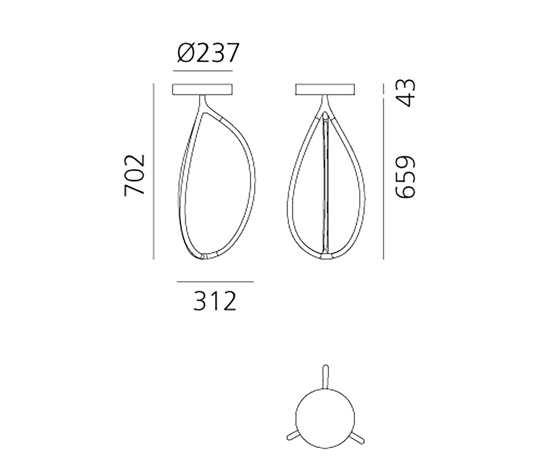 Artemide Arrival 70 Deckenleuchte LED