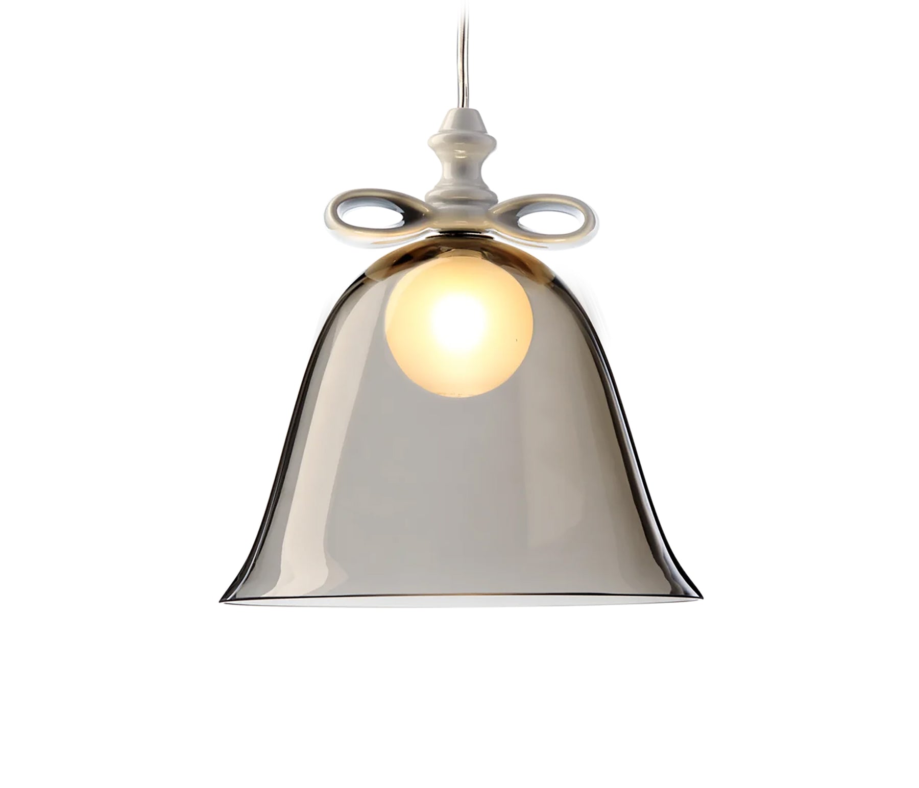Moooi Bell Lamp Pendelleuchte smoke / weiß