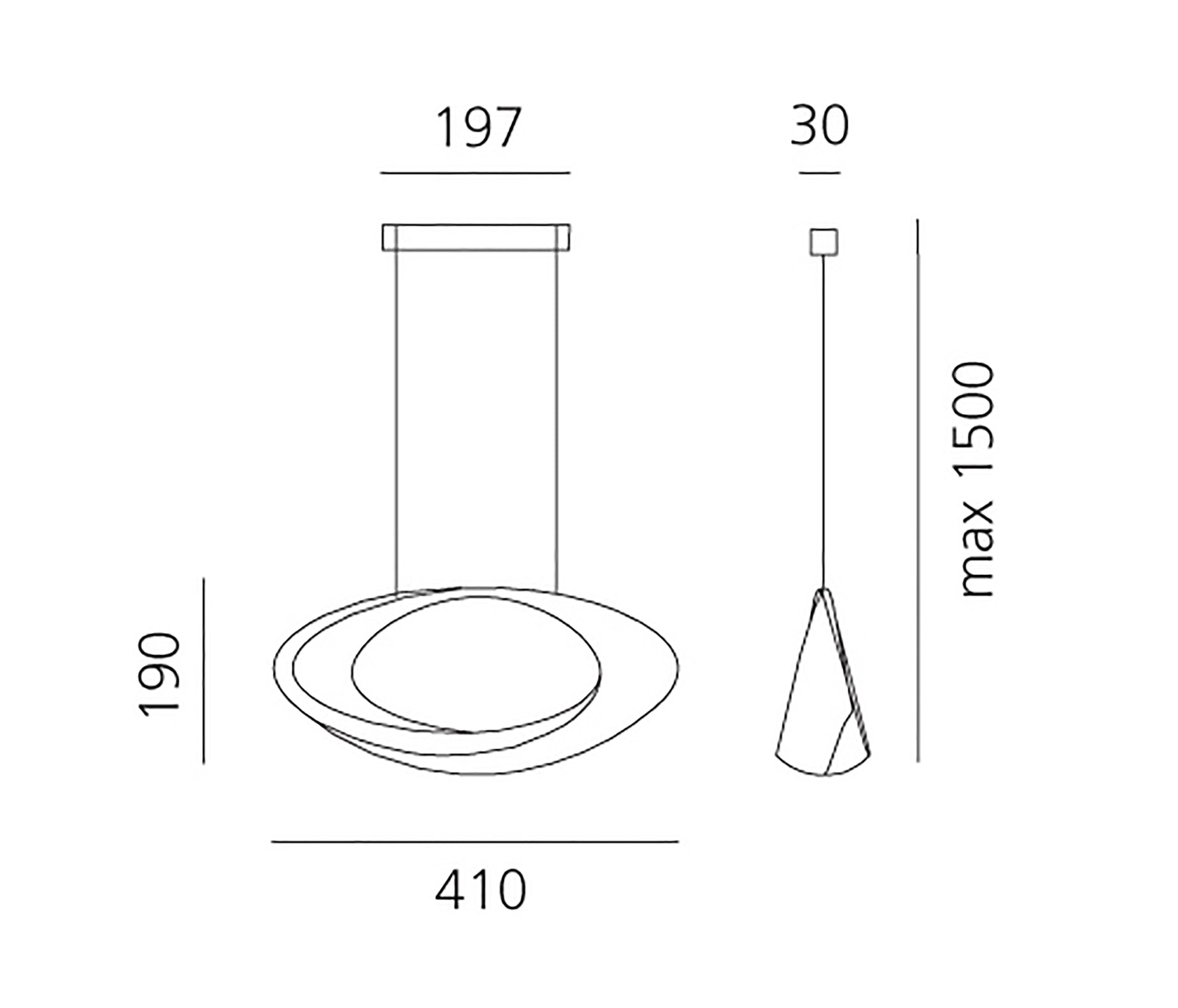 Artemide Cabildo Pendelleuchte LED weiß