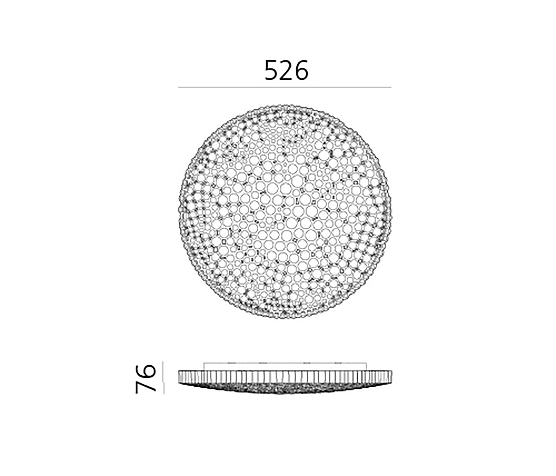 Artemide calipso Deckenleuchte LED weiß