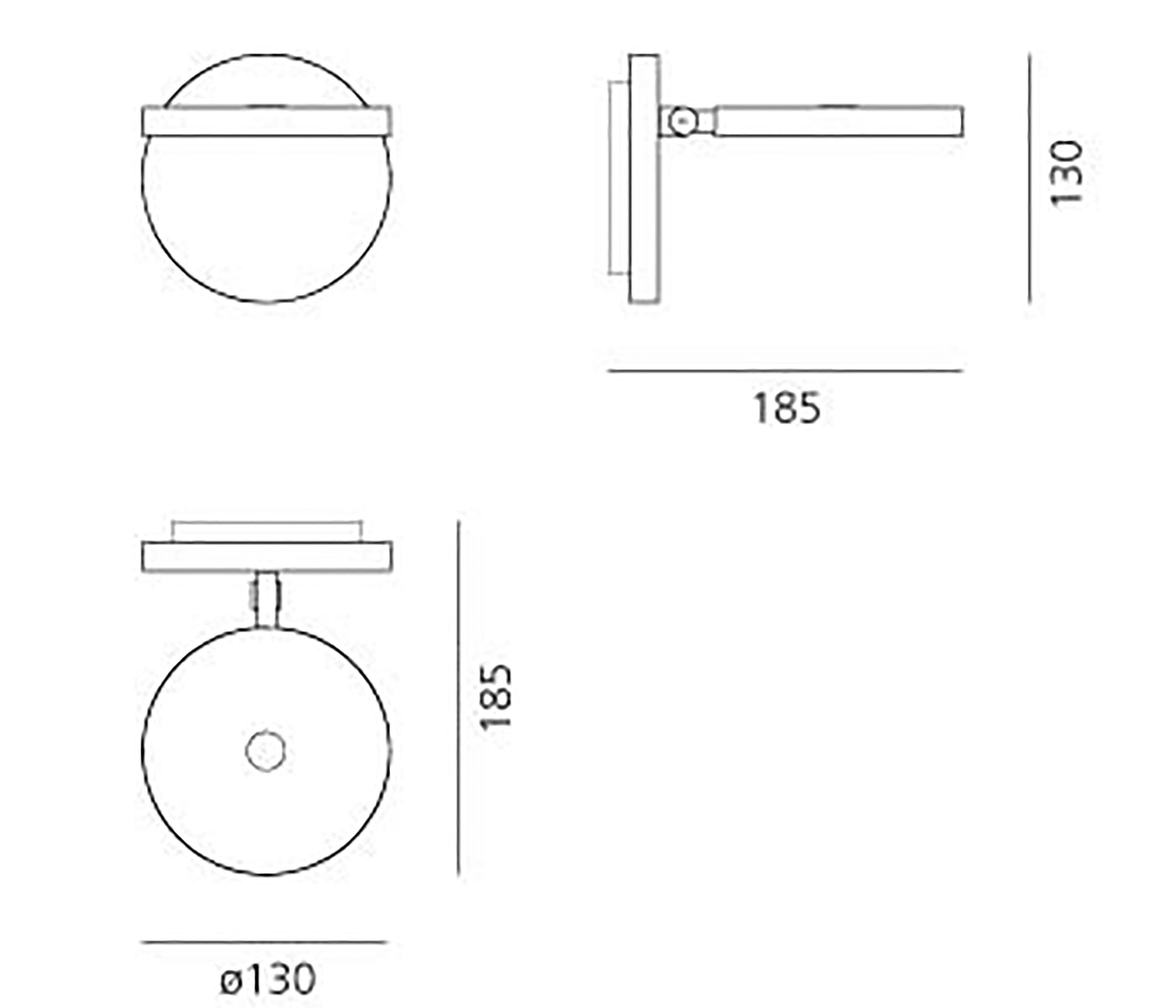 Artemide Demetra Faretto Wandleuchte LED weiß