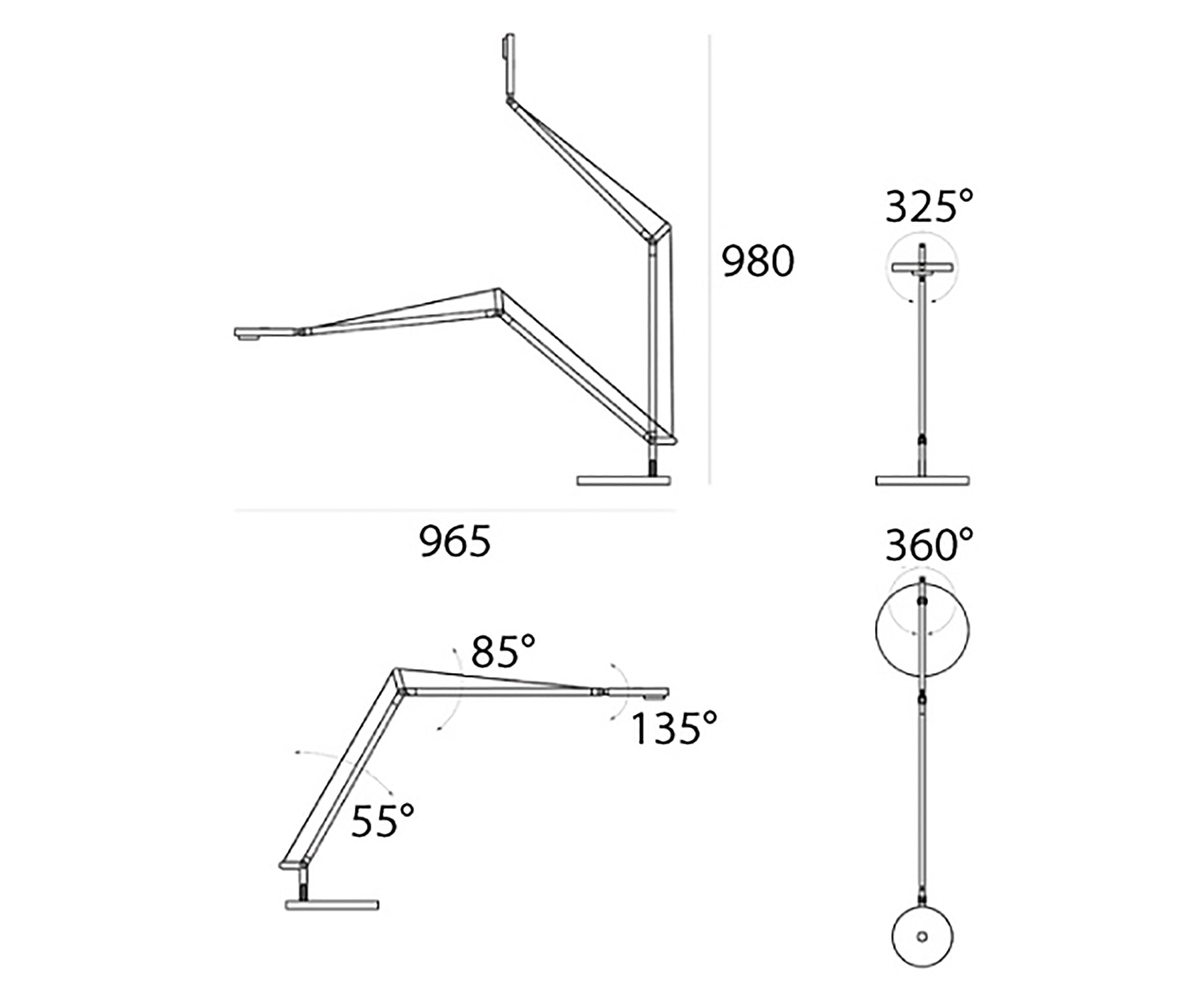Artemide Demetra Professional Table Schreibtischleuchte LED schwarz