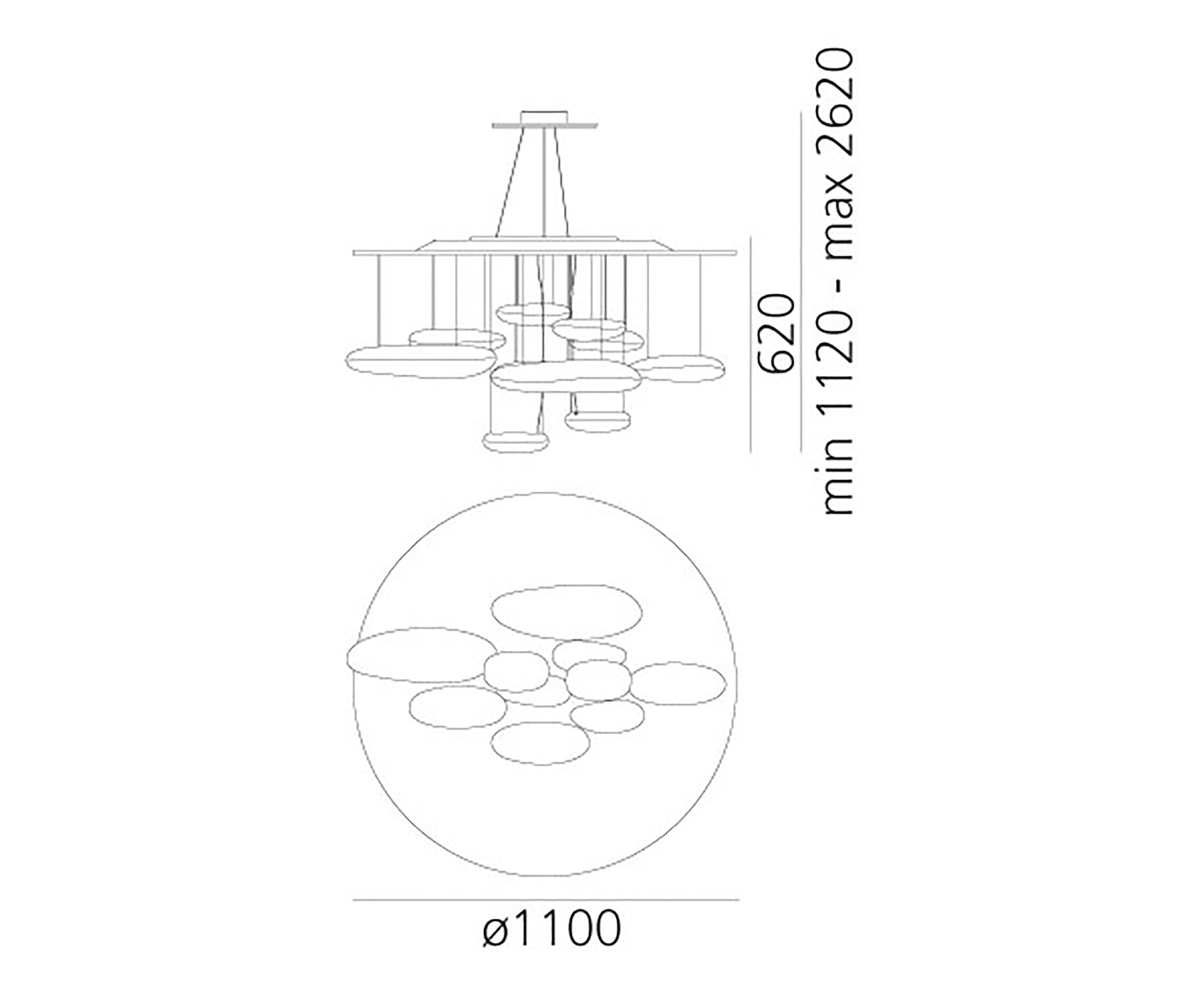 Artemide Mercury Pendelleuchte LED