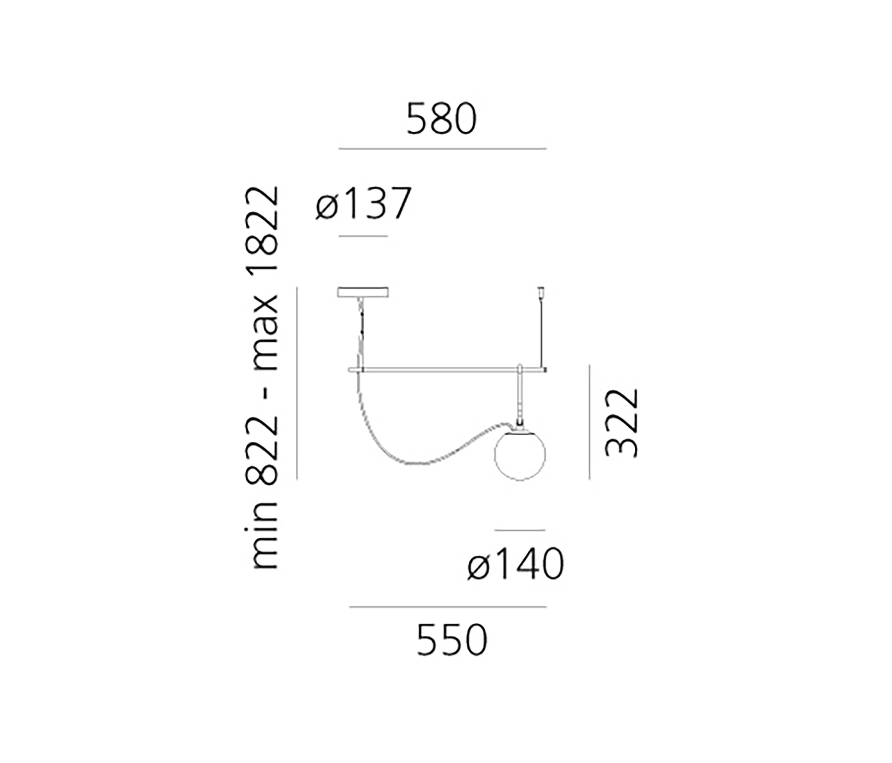 Artemide nh S1 14 Pendelleuchte