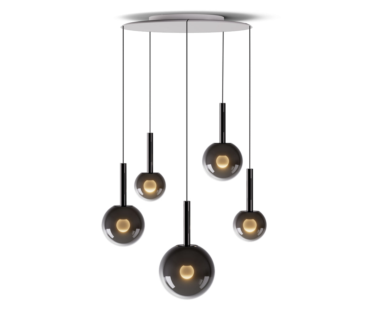 Occhio Luna sospeso cloud 5 LED Pendelleuchte