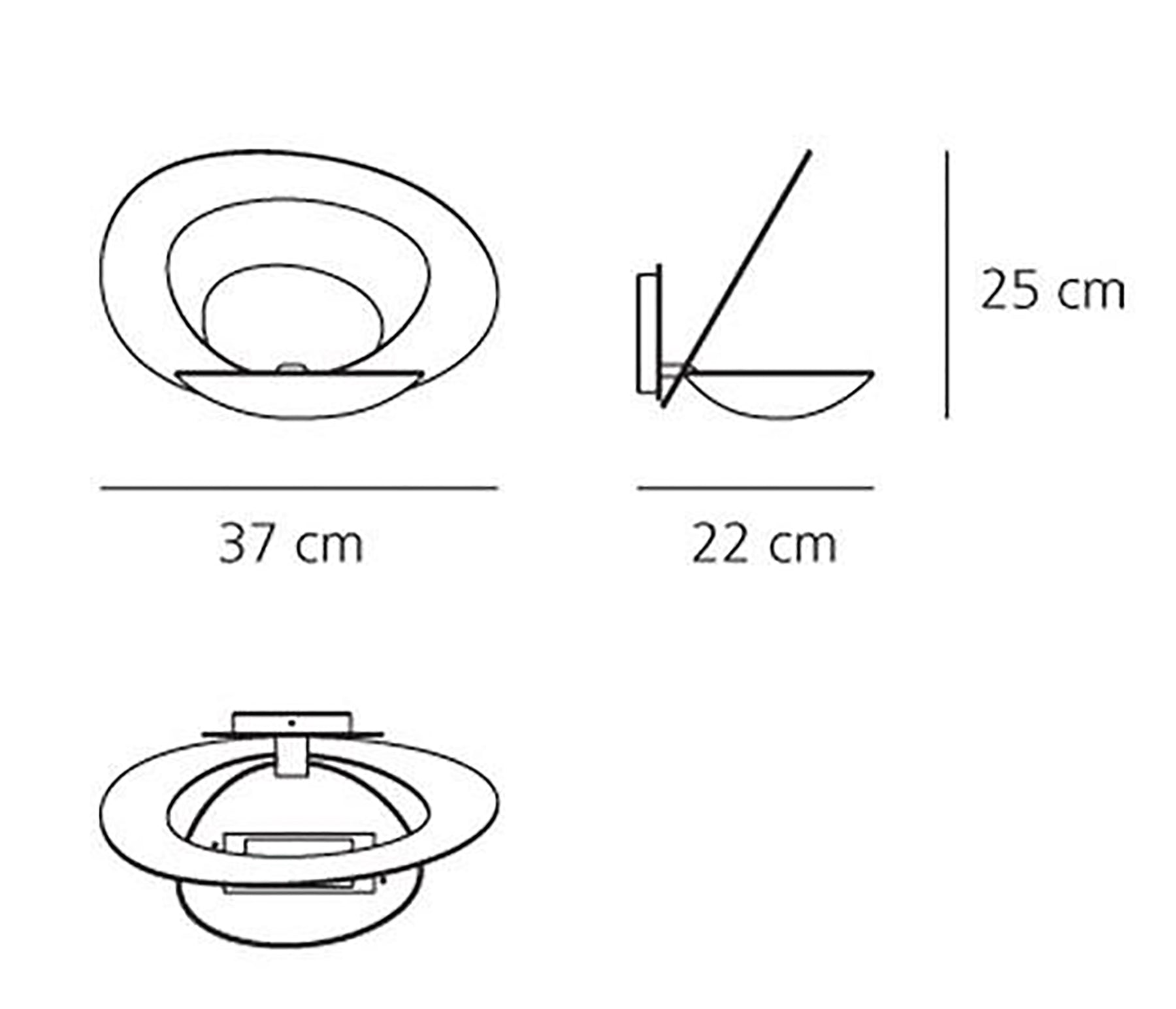 Artemide Pirce Parete Wandleuchte weiß