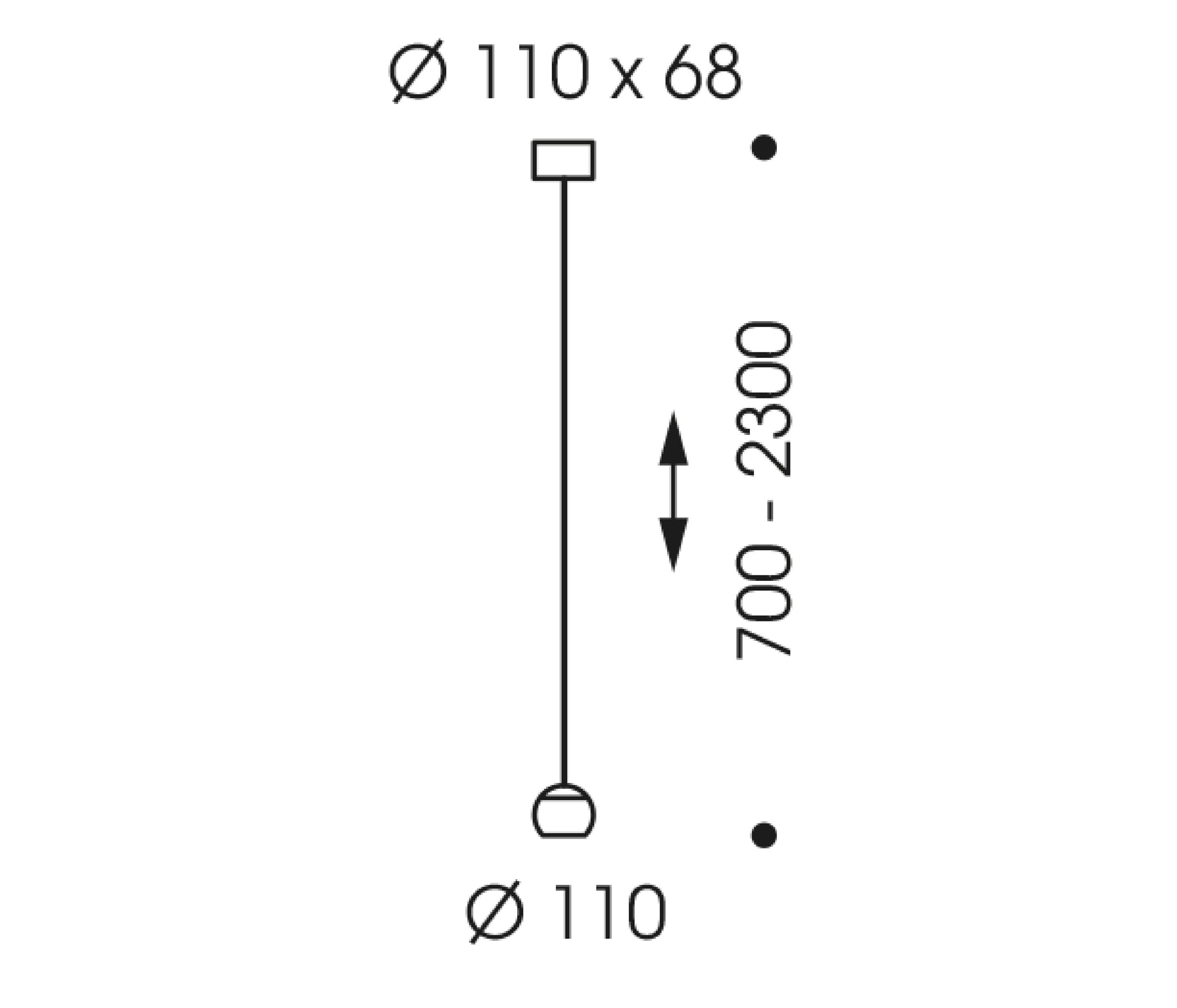 Oligo Balino Pendelleuchte 1-flammig LED