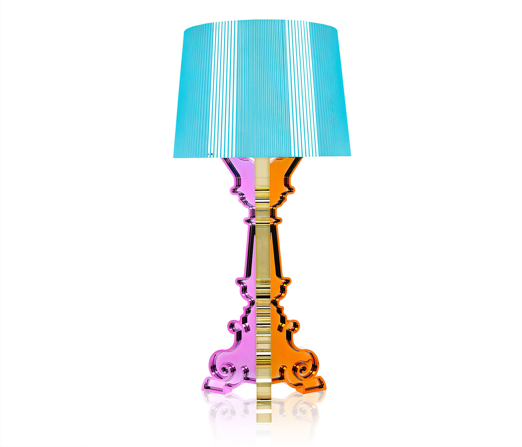 Kartell Tischleuchte Bourgie mehrfarbig / hellblau LED