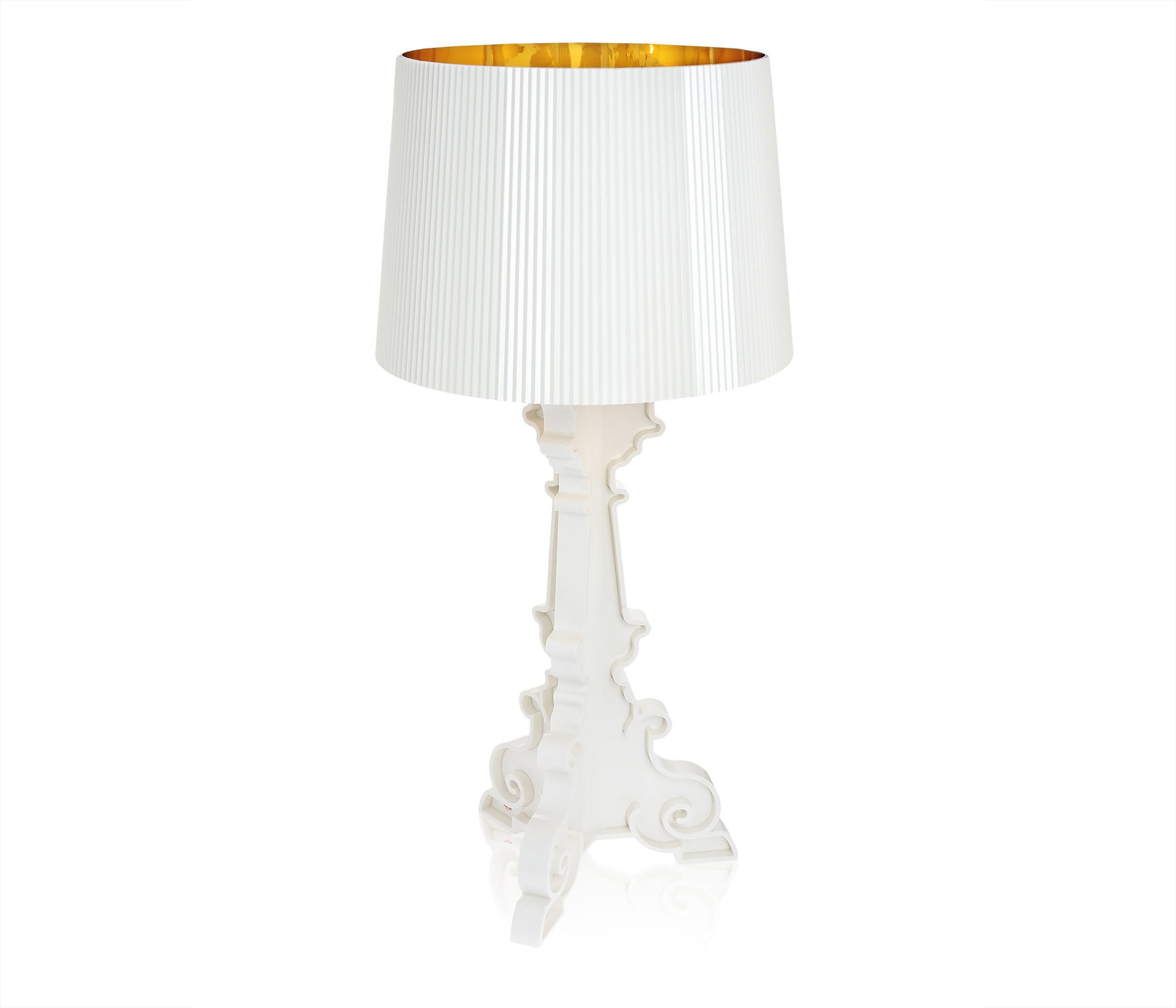Kartell Tischleuchte Bourgie weiß / gold LED