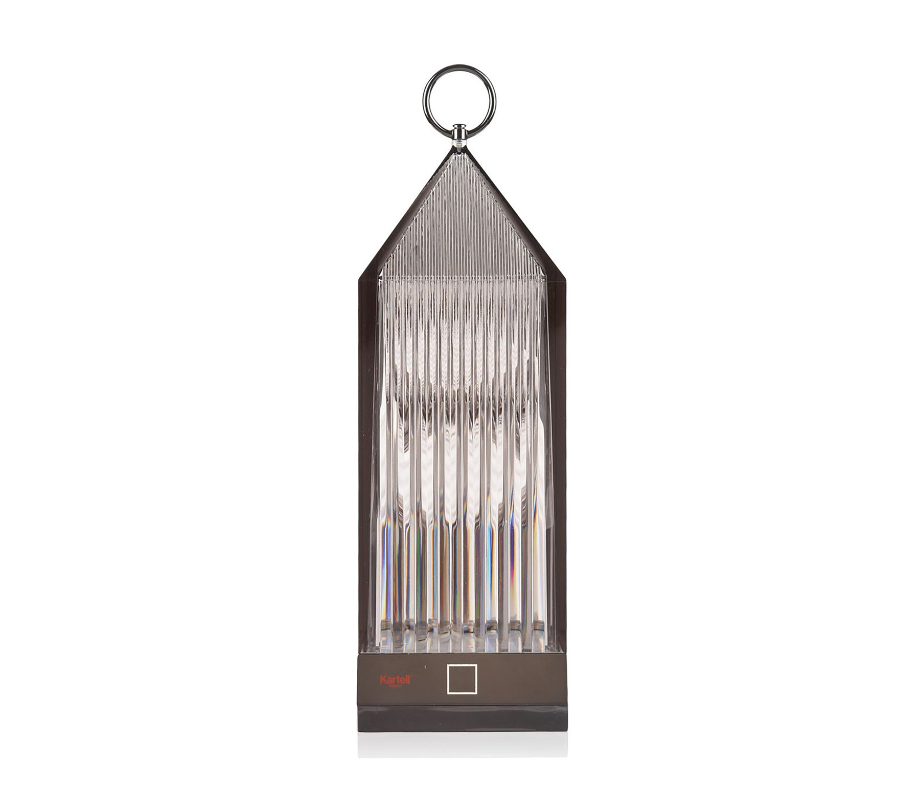 Kartell Lantern Akkuleuchte rauchglas LED