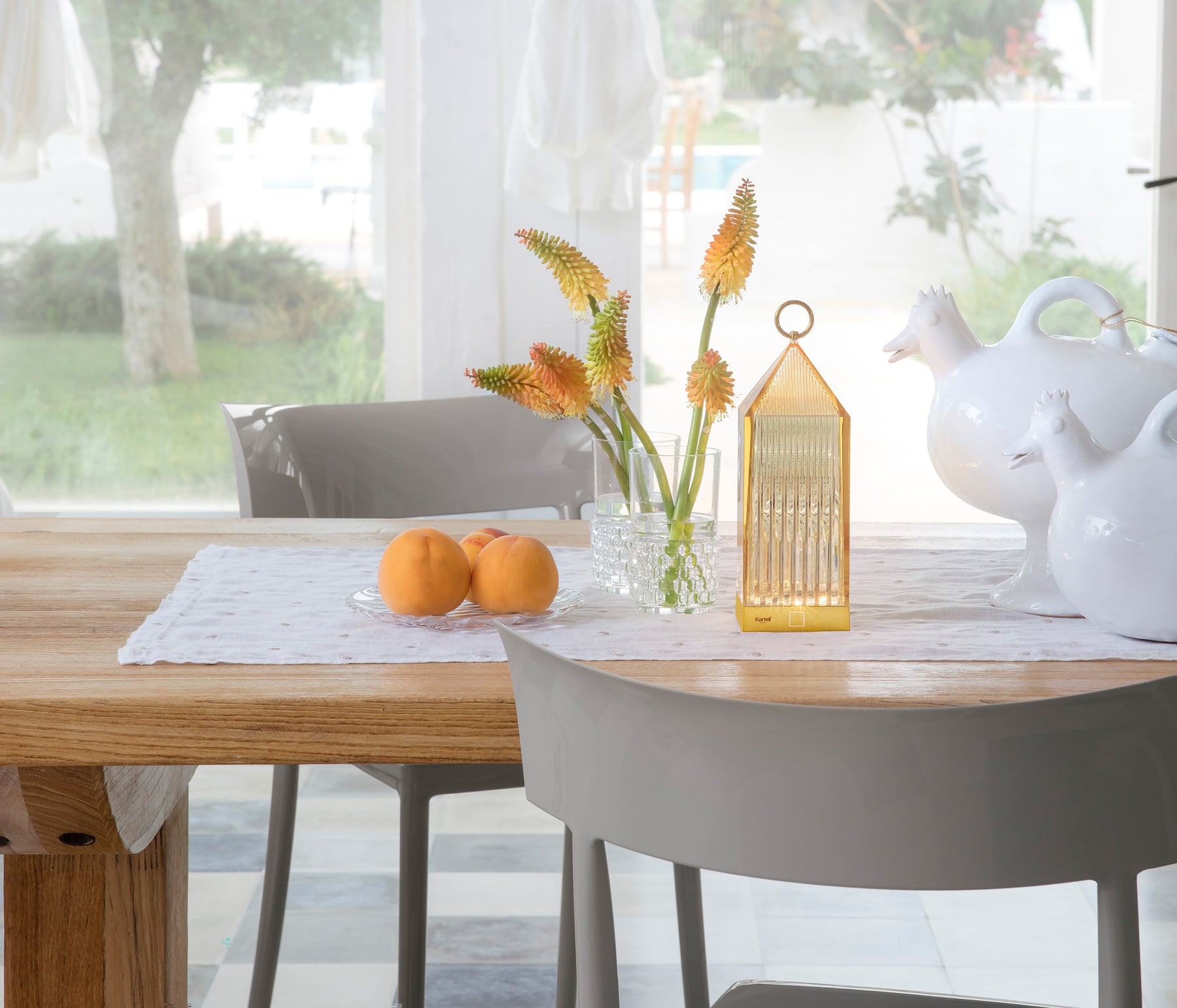 Kartell Lantern Akkuleuchte LED Esszimmer