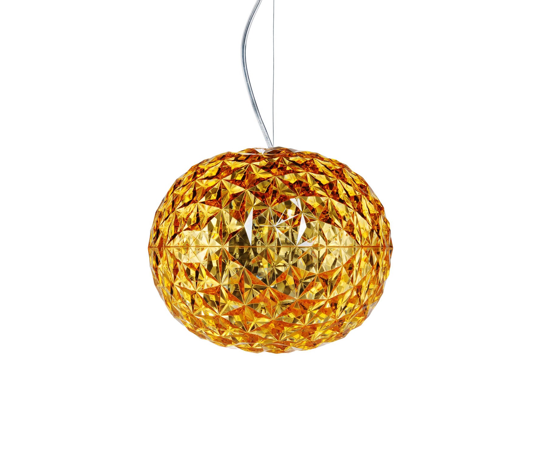 Kartell Planet Pendelleuchte bernstein LED