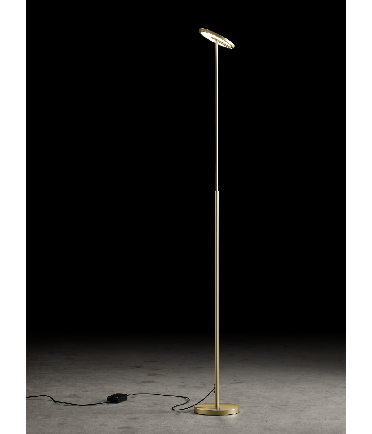 Holtkötter Supernova S Stehleuchte eloxal messing LED