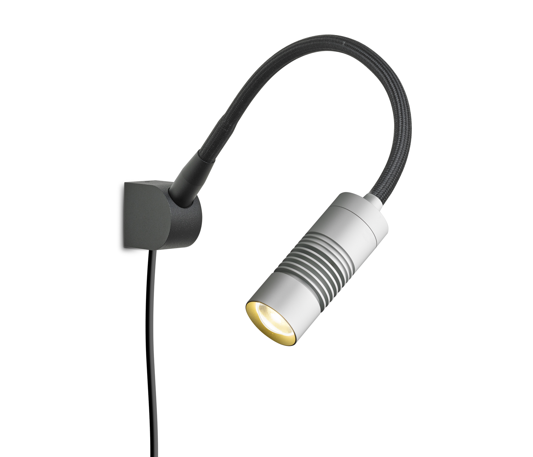 Oligo A little Bit Wandleuchte Aufbau chrom matt schwarz matt LED