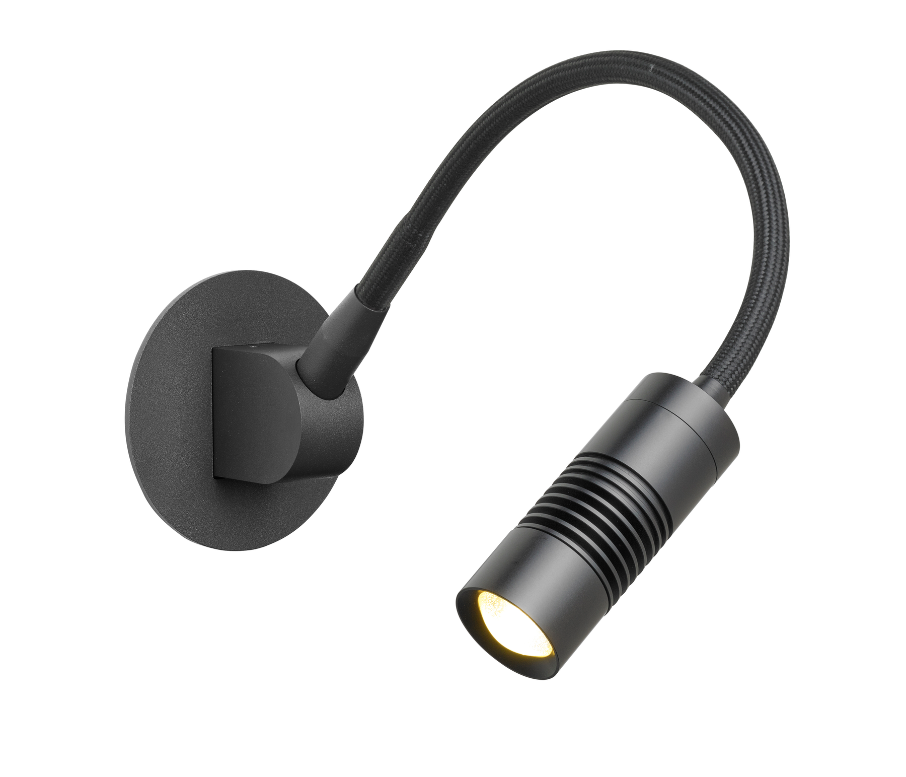 Oligo A little Bit Wandleuchte Einbau schwarz matt LED