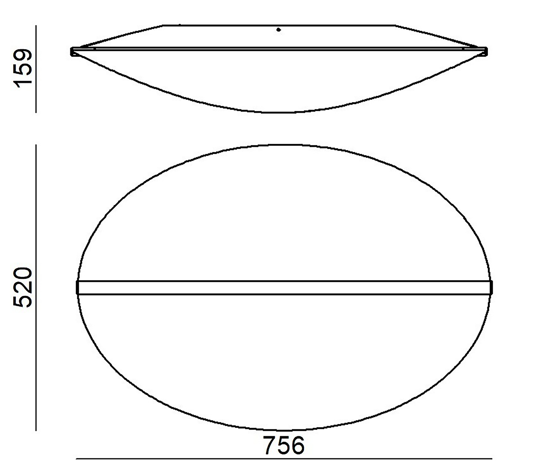 Stilnovo - Linea Light Diphy L 76 Wand/ Deckenleuchte LED