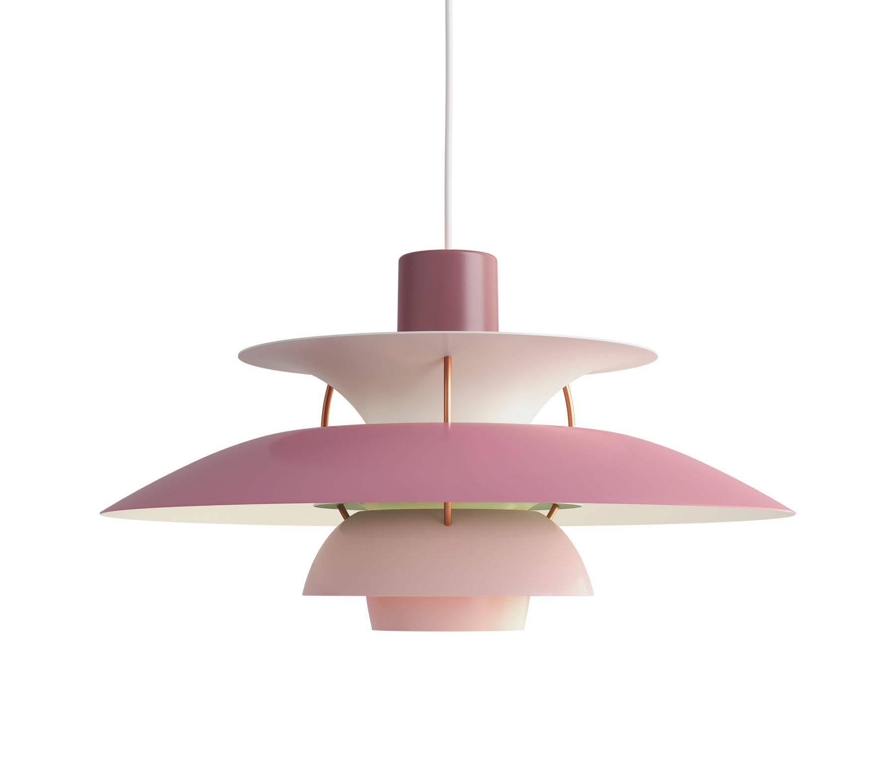 Louis Poulsen PH 5 Pendelleuchte hues of rose