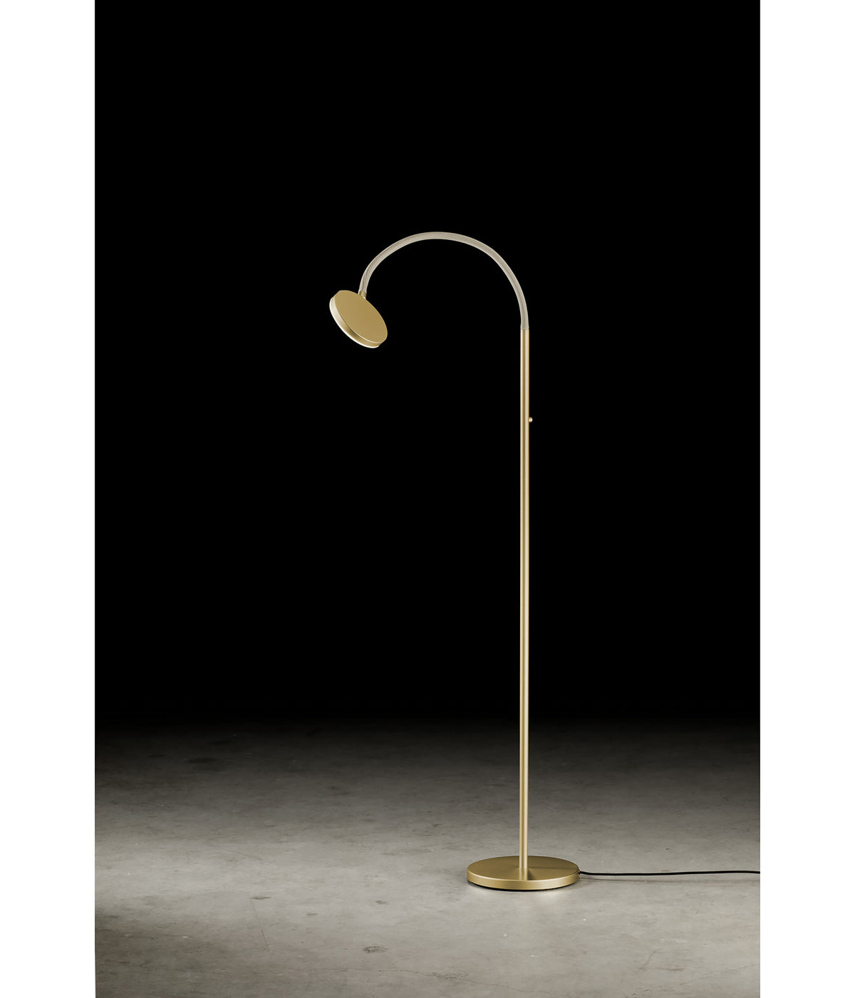 Holtkötter Flex S Stehleuchte eloxal messing / sand LED