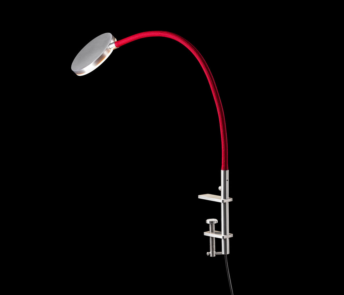 Holtkötter Flex K Tischleuchte rot / silber LED